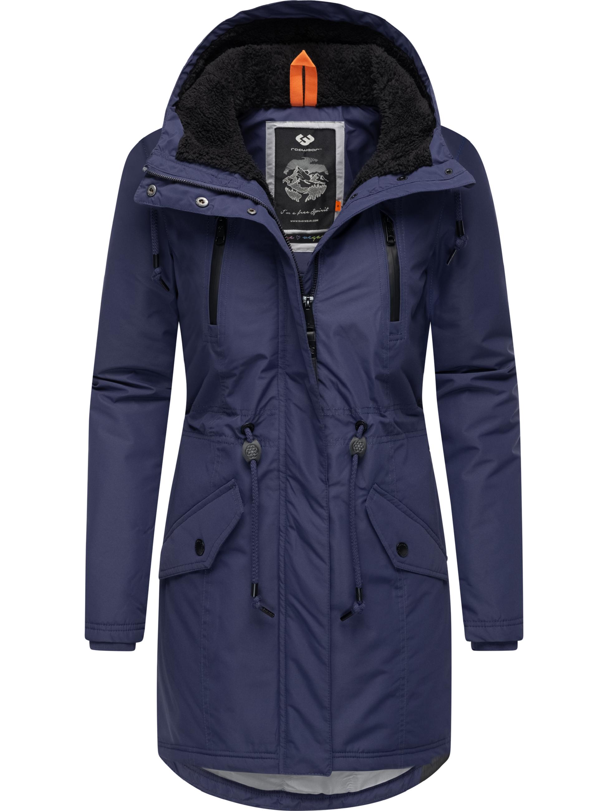 Wasserdichter Winterparka mit Teddyfell "Elsien" Midnight