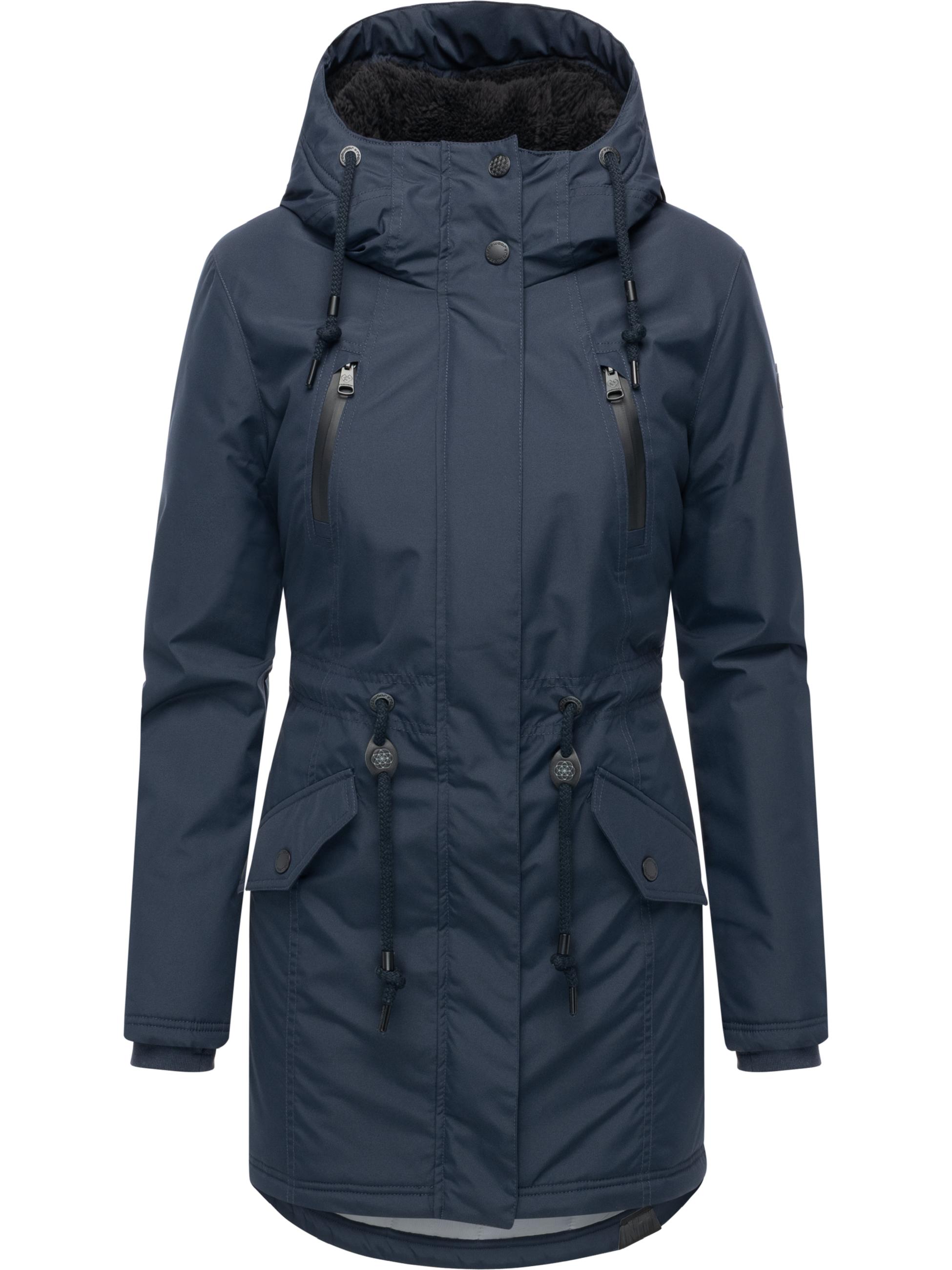 Wasserdichter Winterparka mit Teddyfell "Elsien" Navy25