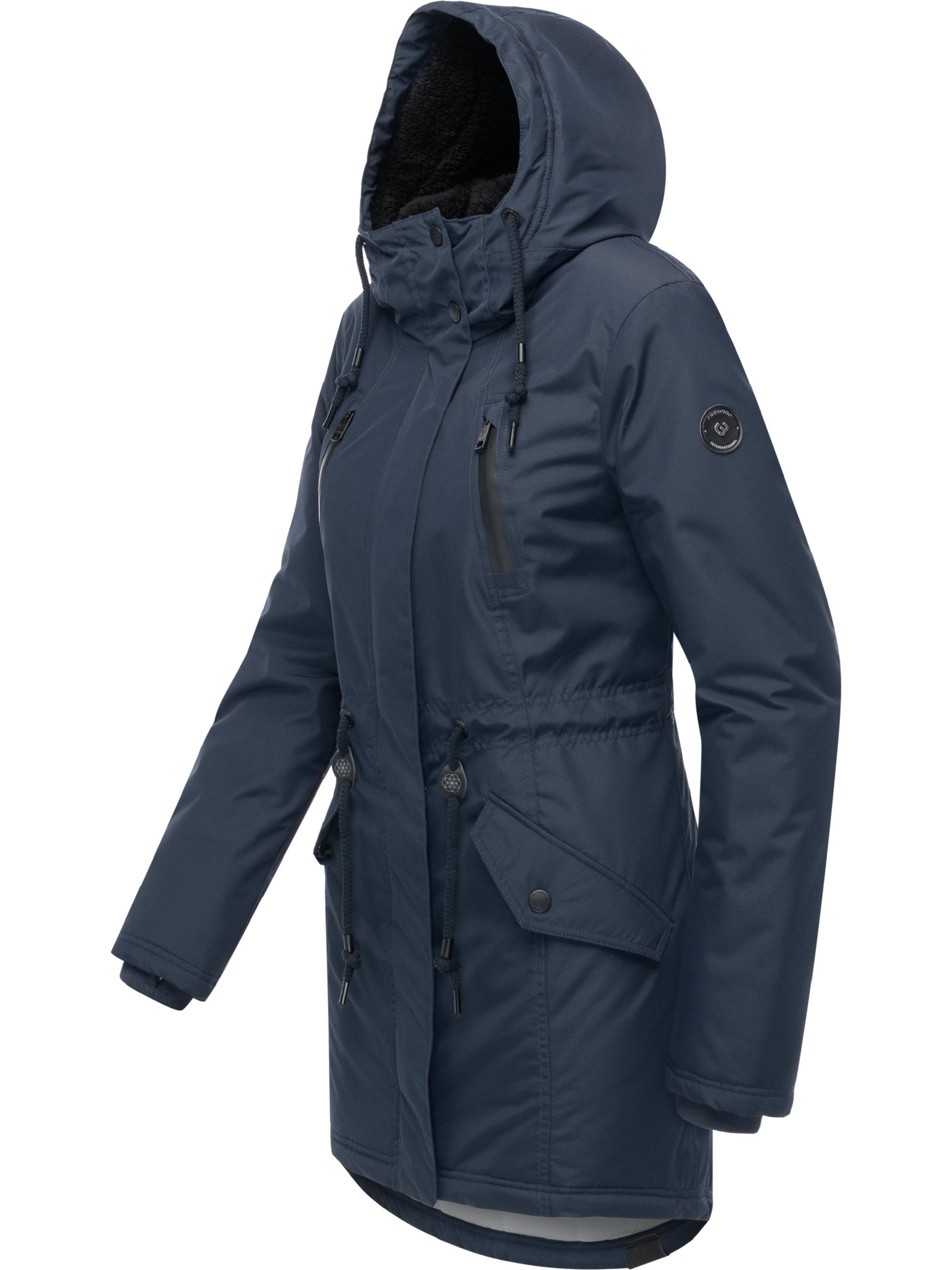 Wasserdichter Winterparka mit Teddyfell "Elsien" Navy25