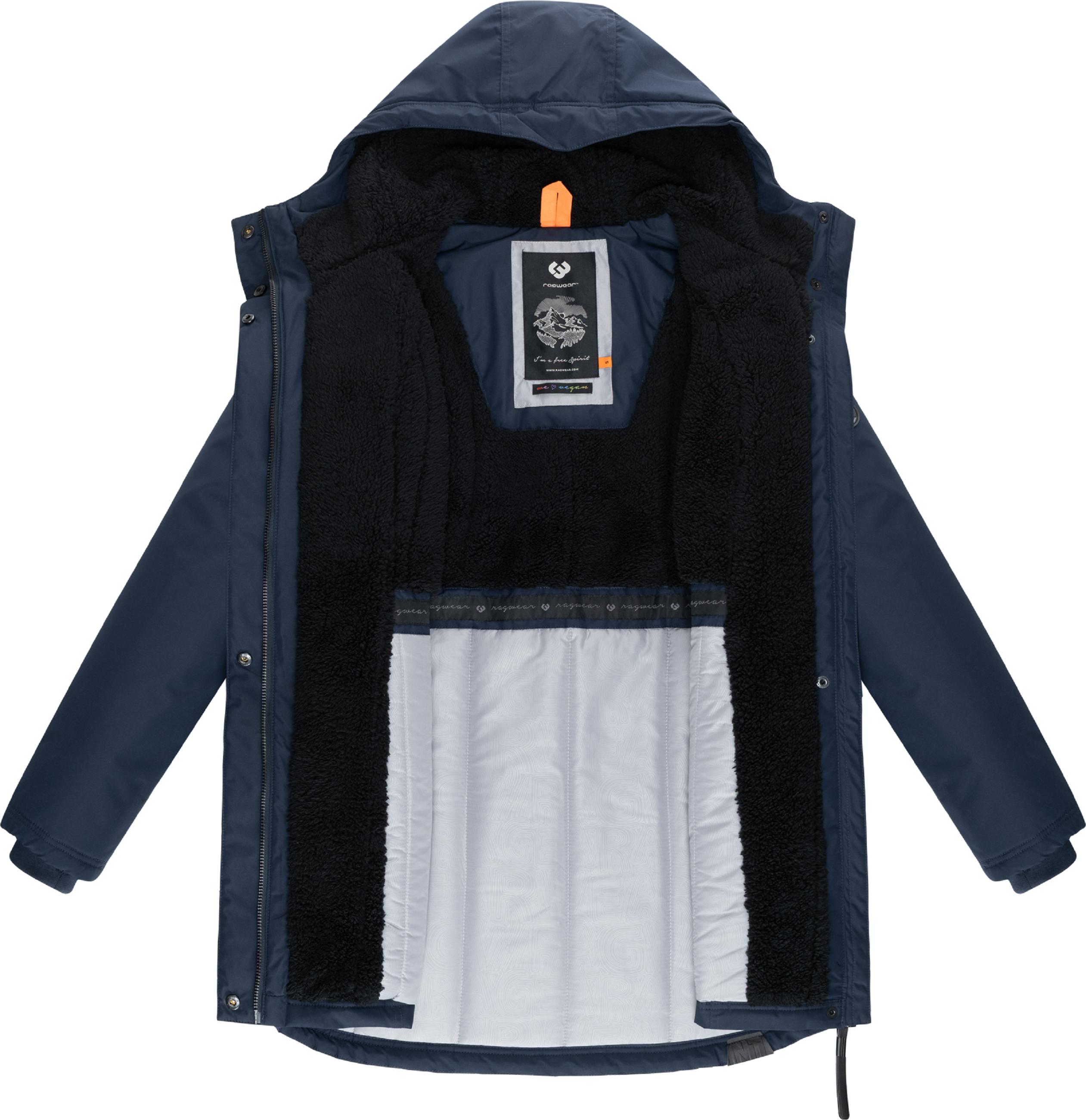 Wasserdichter Winterparka mit Teddyfell "Elsien" Navy25