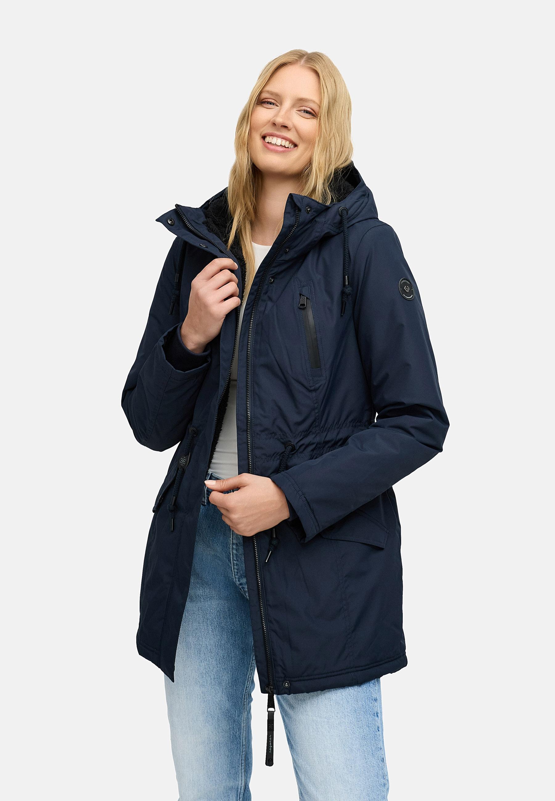 Wasserdichter Winterparka mit Teddyfell "Elsien" Navy25