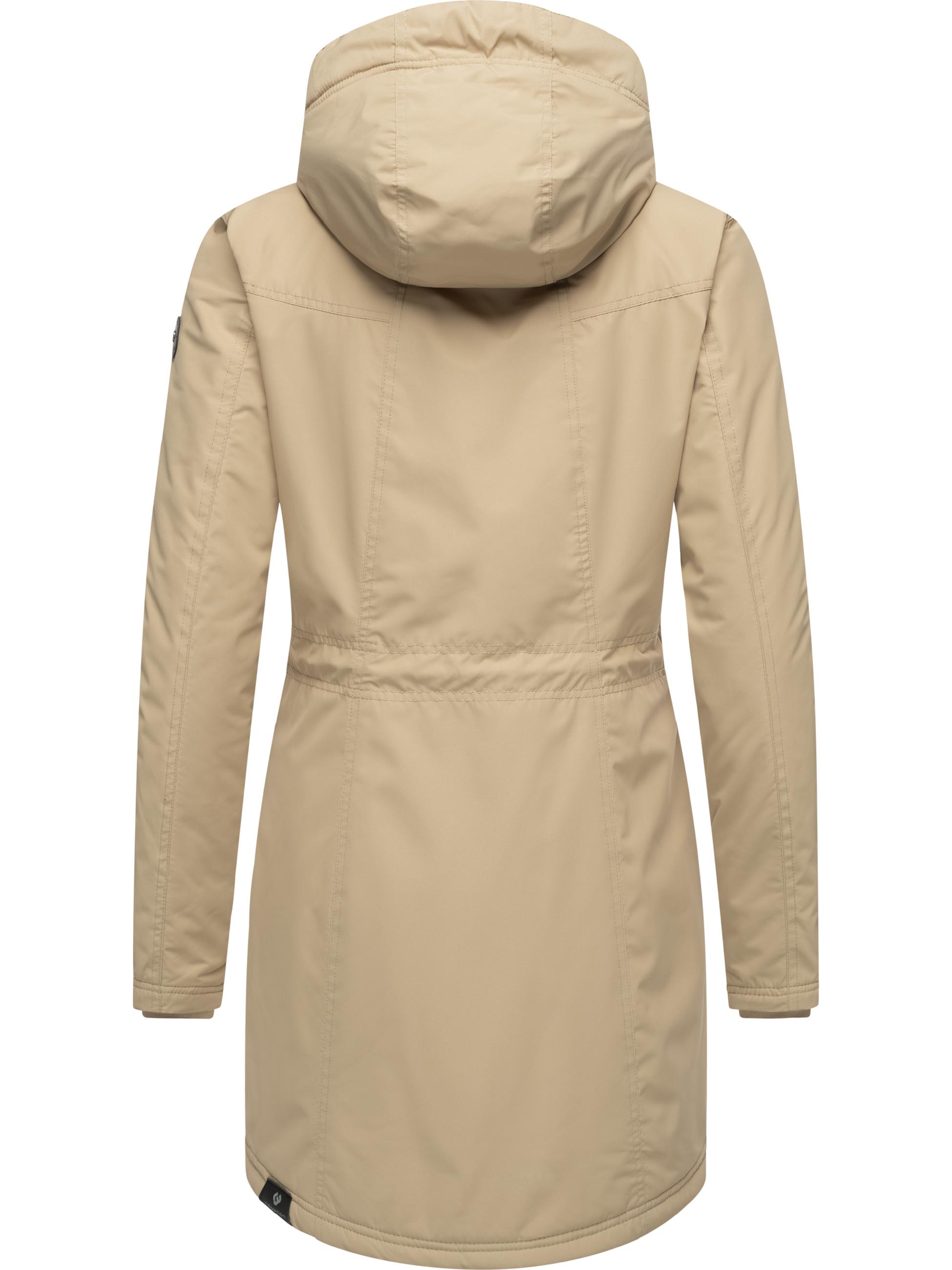 Wasserdichter Winterparka mit Teddyfell "Elsien" Taupe