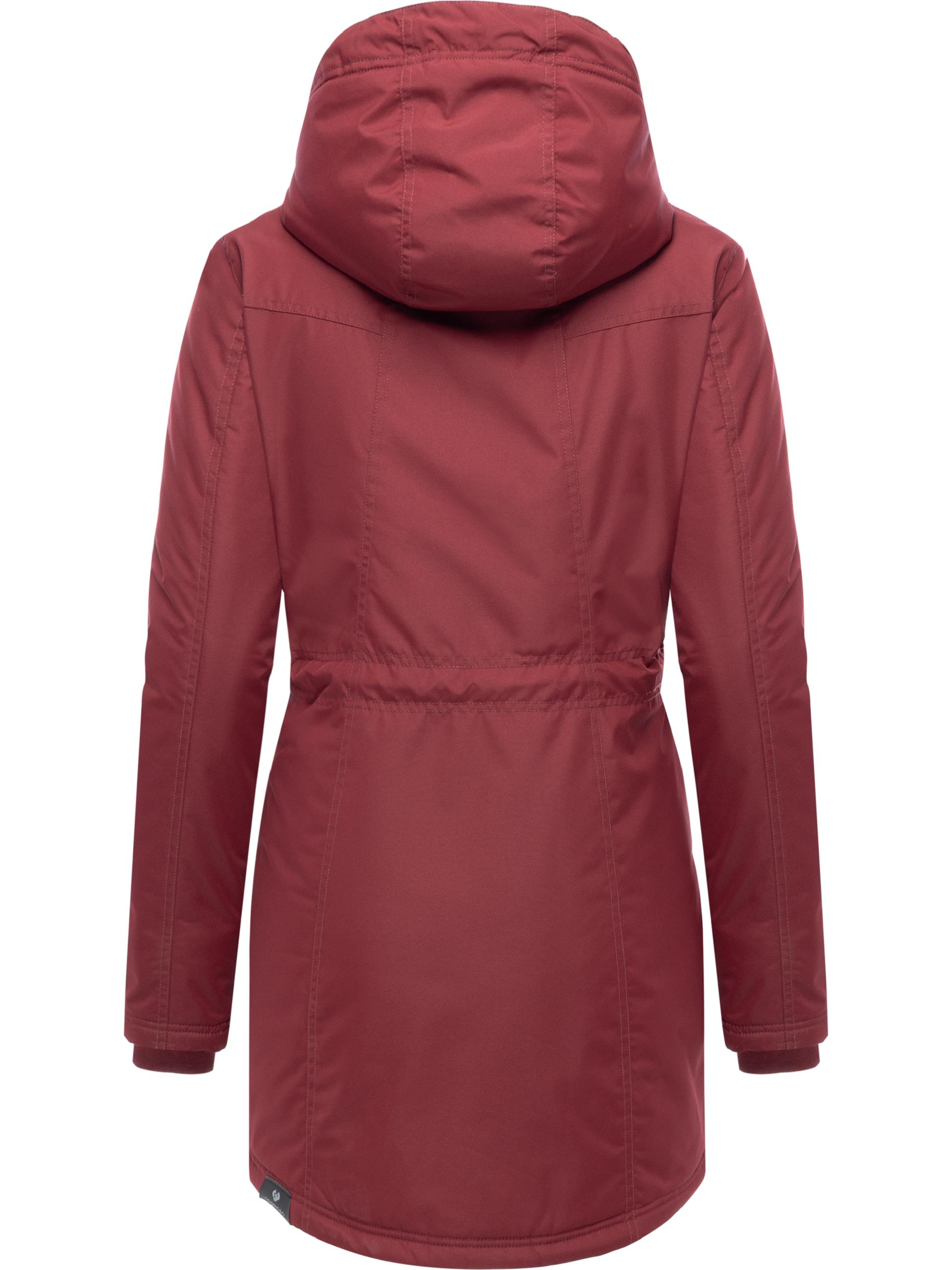Wasserdichter Winterparka mit Teddyfell "Elsien" Wine Red25
