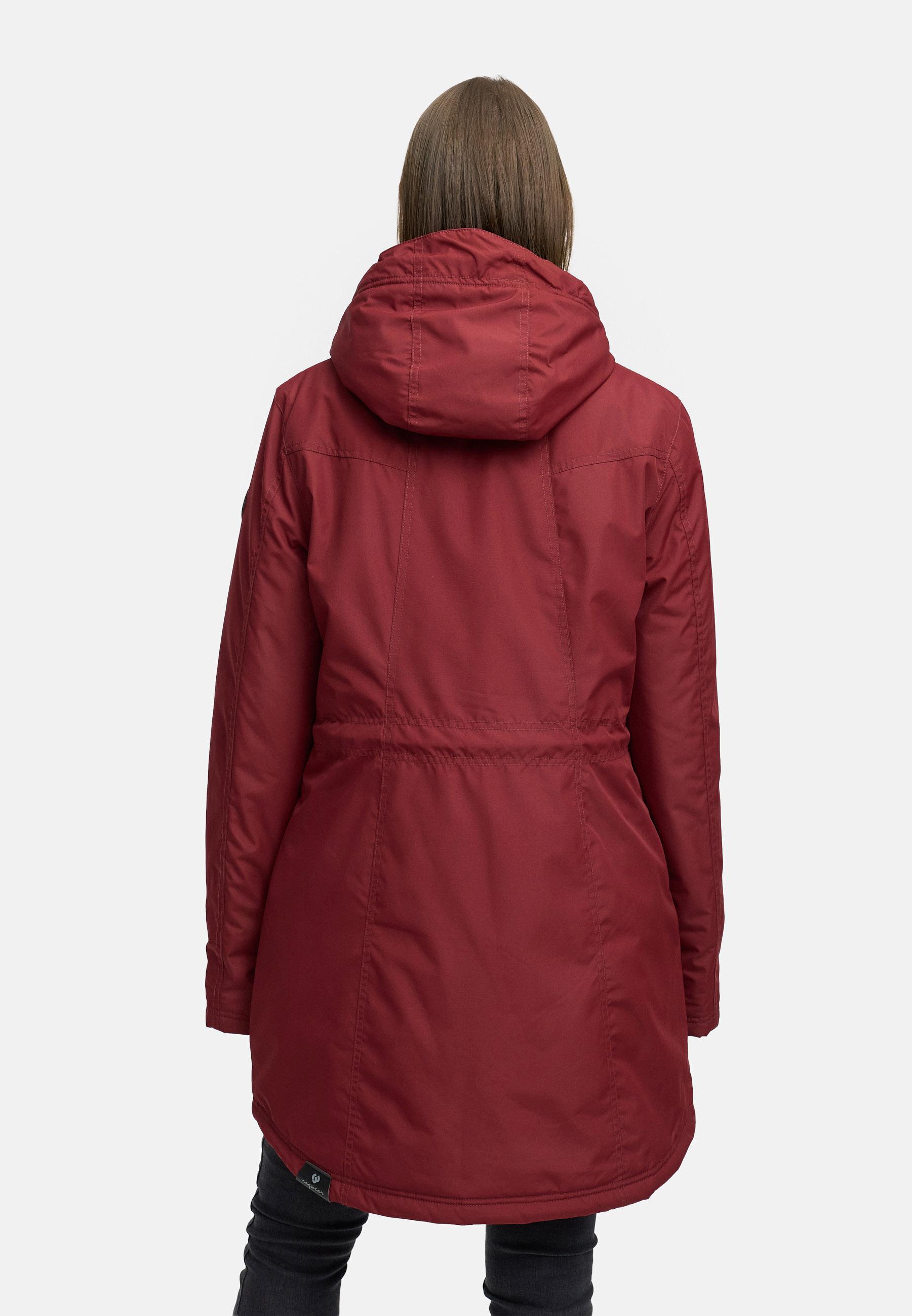 Wasserdichter Winterparka mit Teddyfell "Elsien" Wine Red25