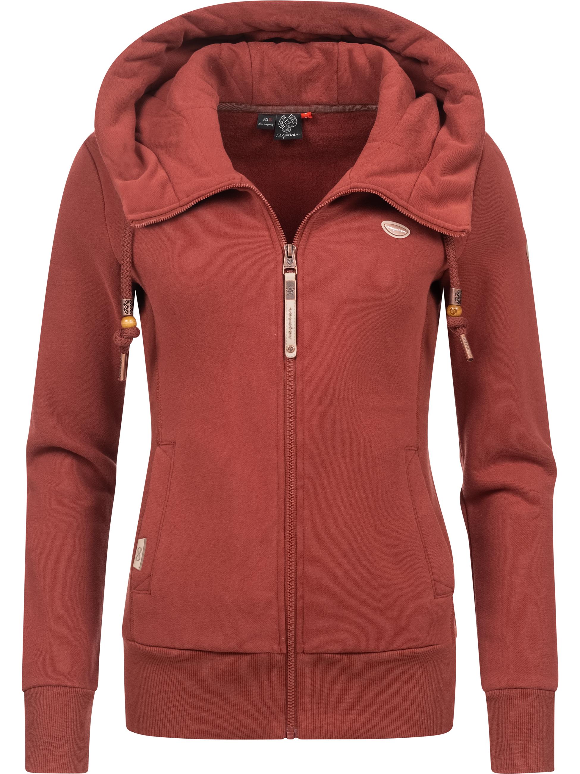 Weiche Sweatjacke mit Kapuze "Emer" Terracotta22