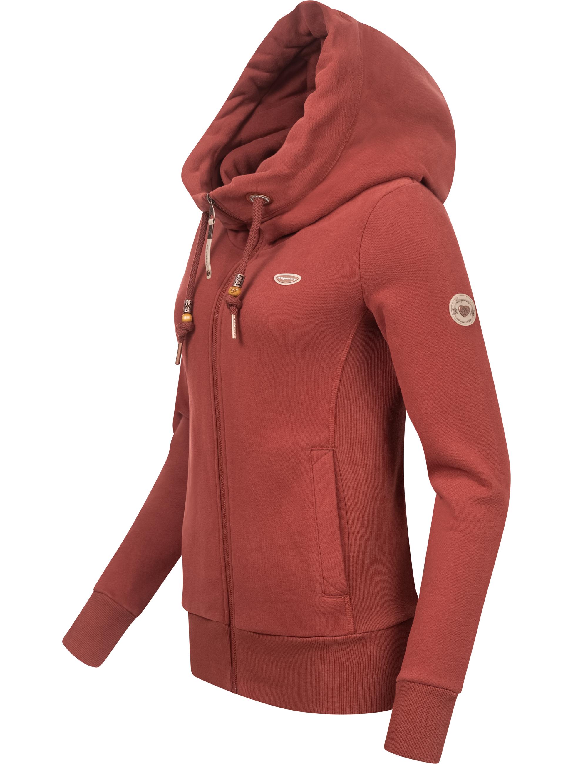 Weiche Sweatjacke mit Kapuze "Emer" Terracotta22