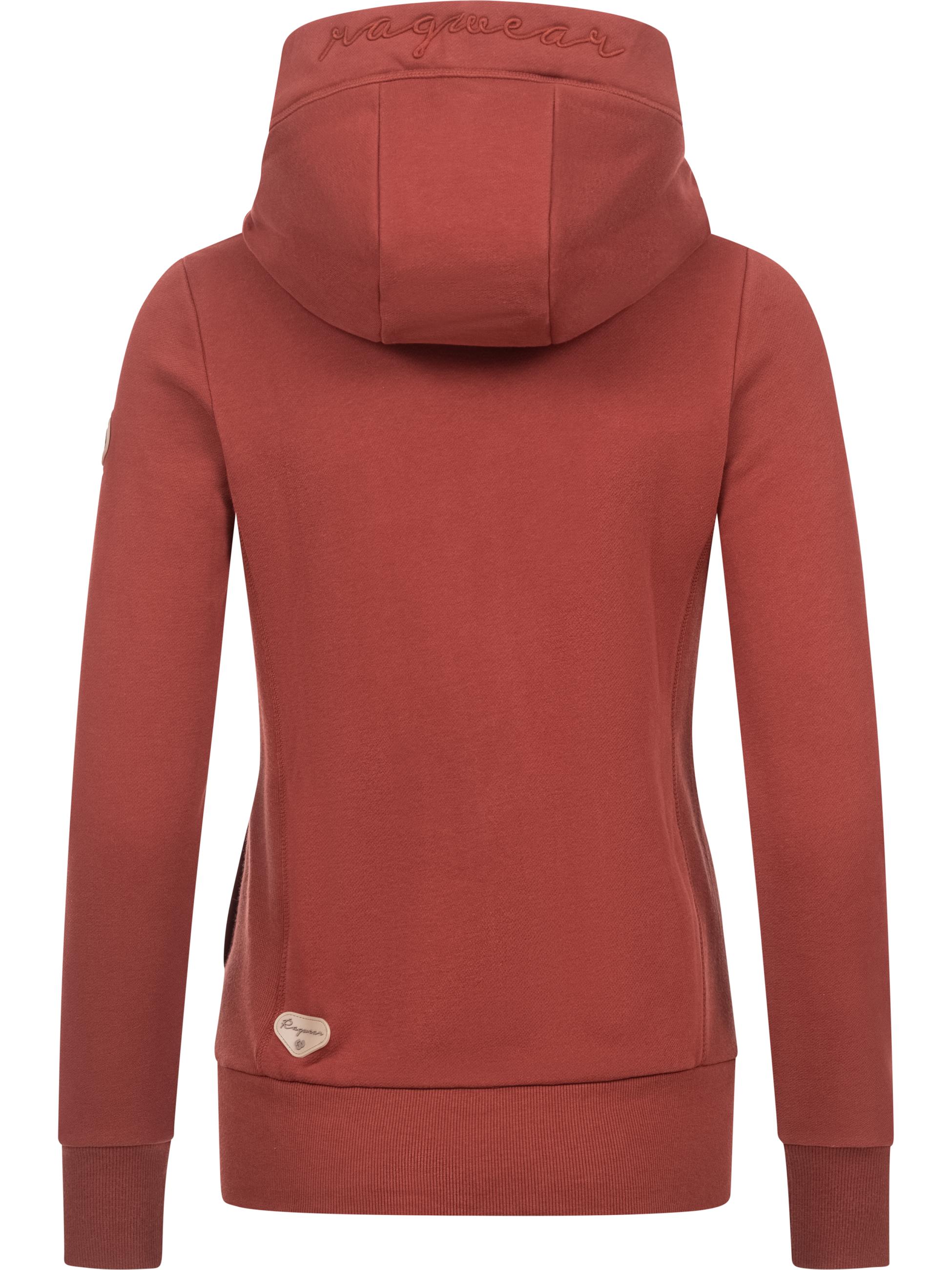 Weiche Sweatjacke mit Kapuze "Emer" Terracotta22