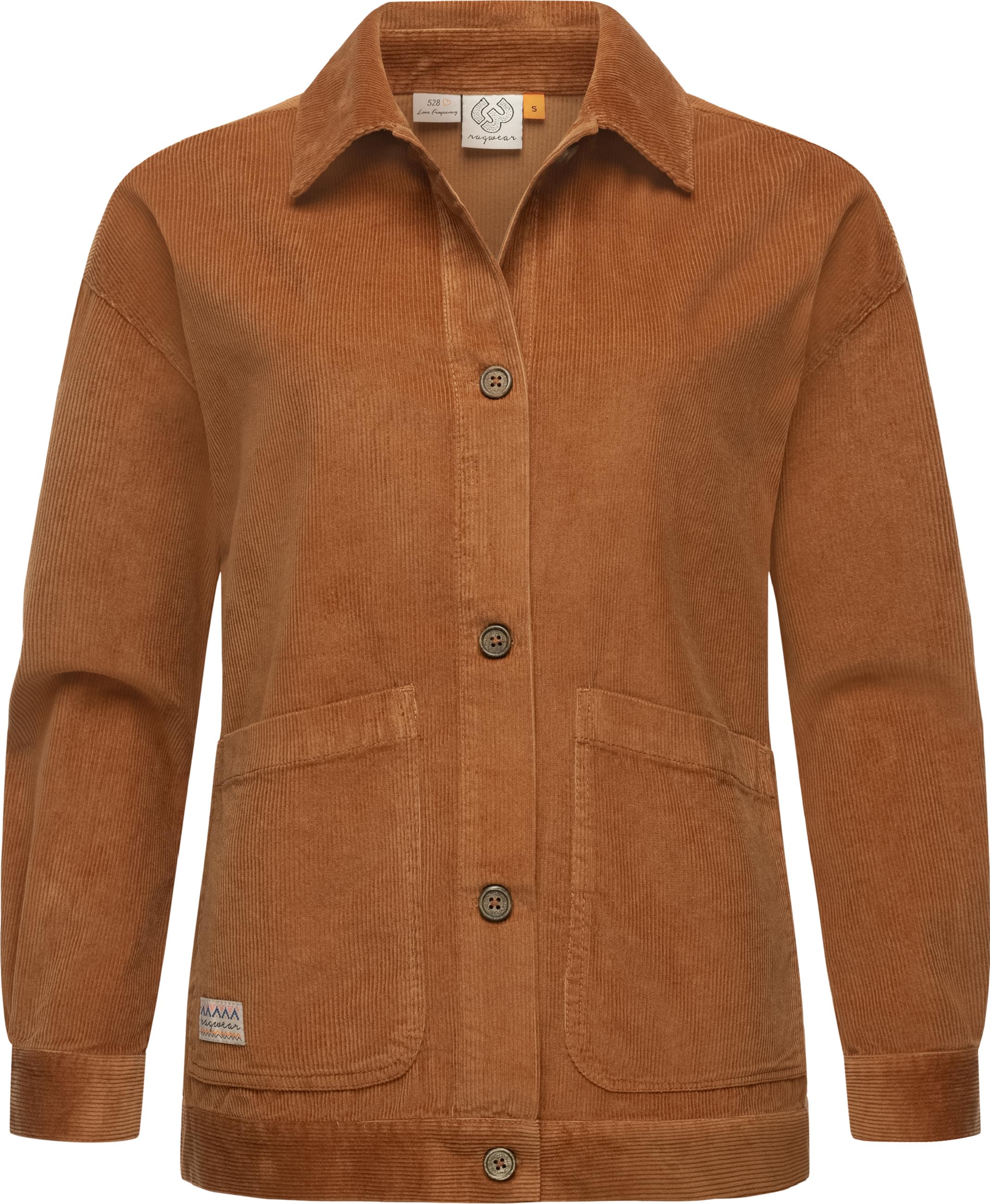 Leichte Cordjacke "Ennea" Brown Sugar