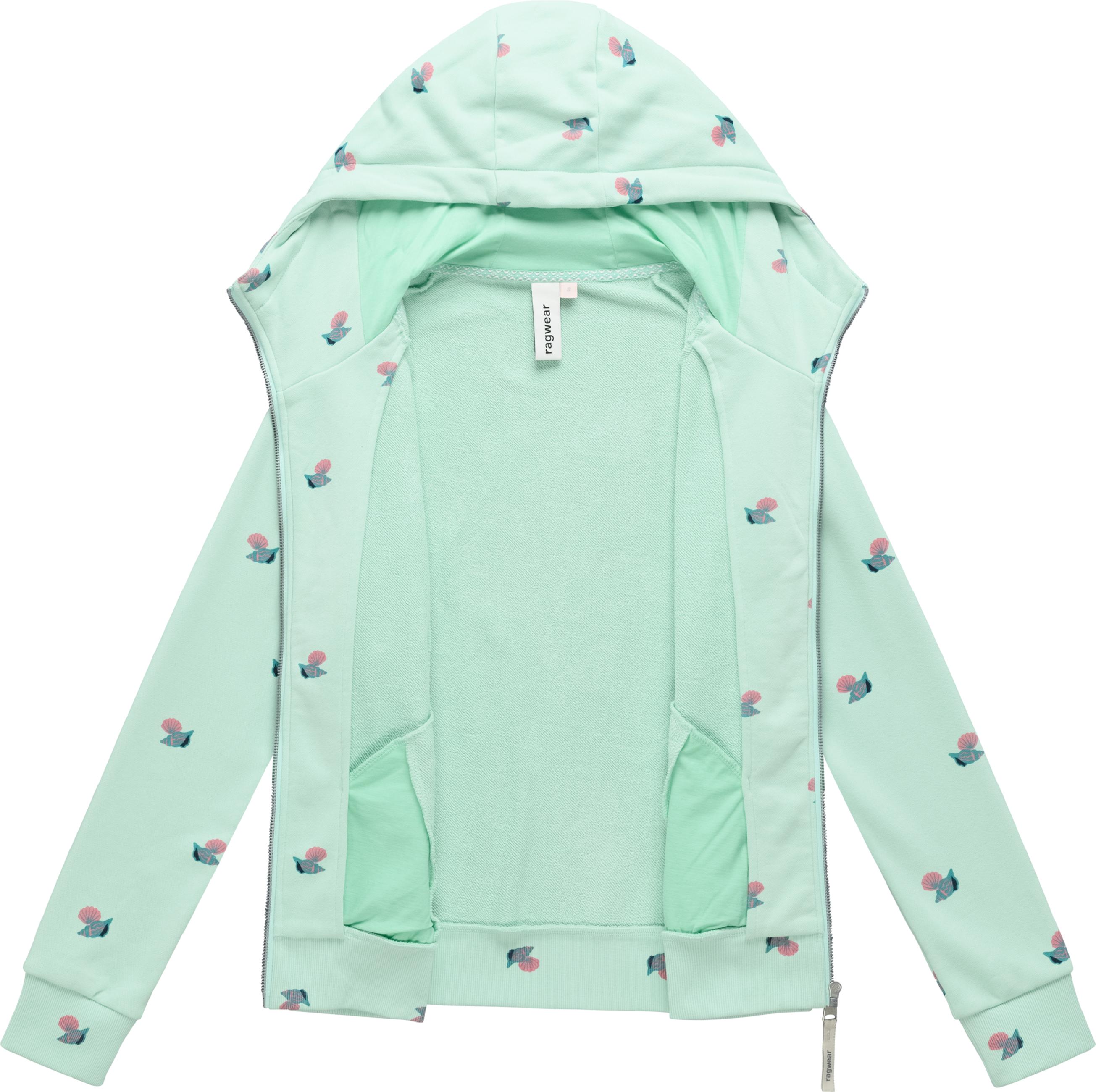Lässige Sweatjacke mit Kapuze "Fllawia Shells" Mint