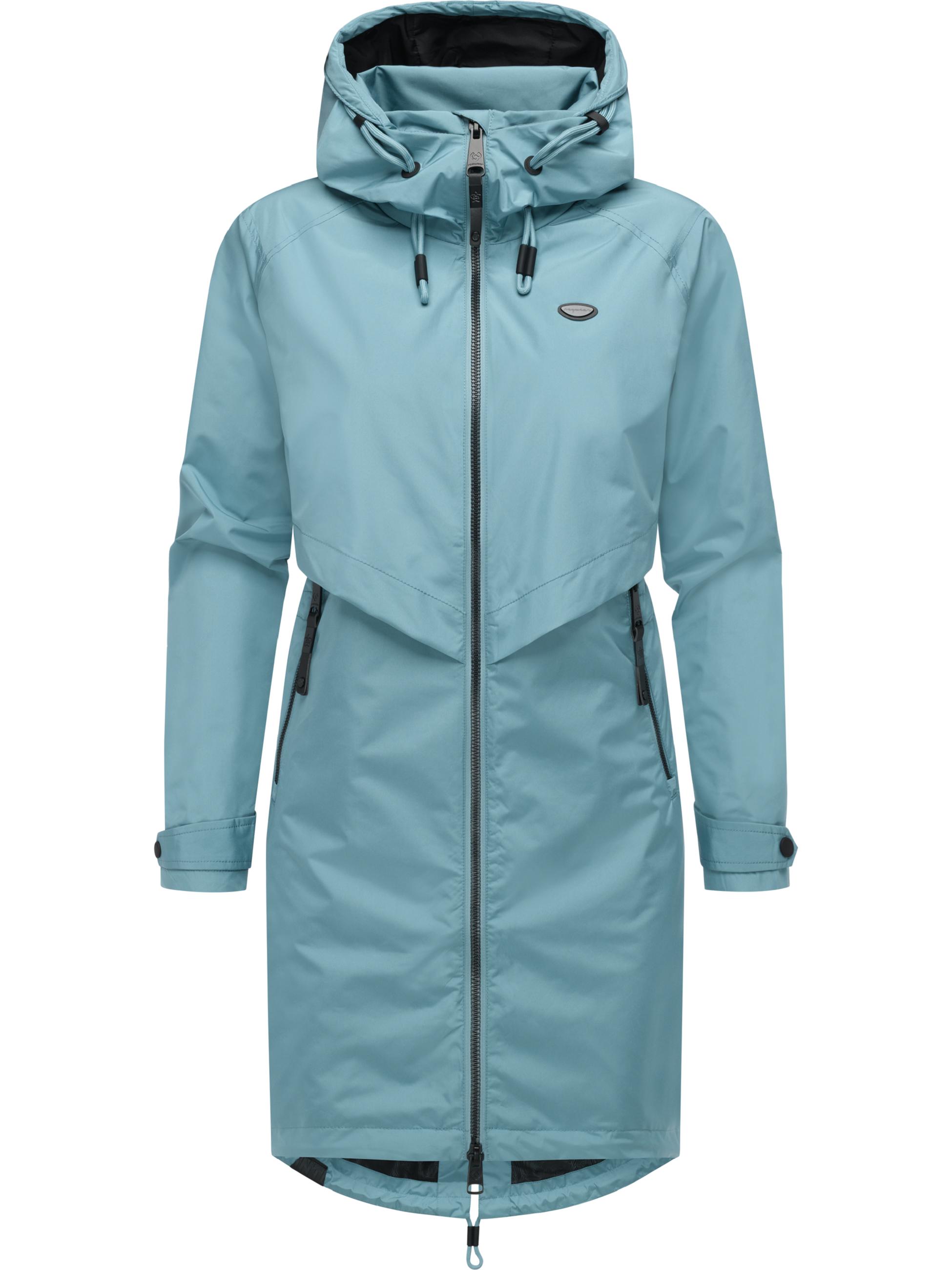 Wasserdichter Oversized Übergangsparka mit Kapuze "Frodik" Stone Blue25