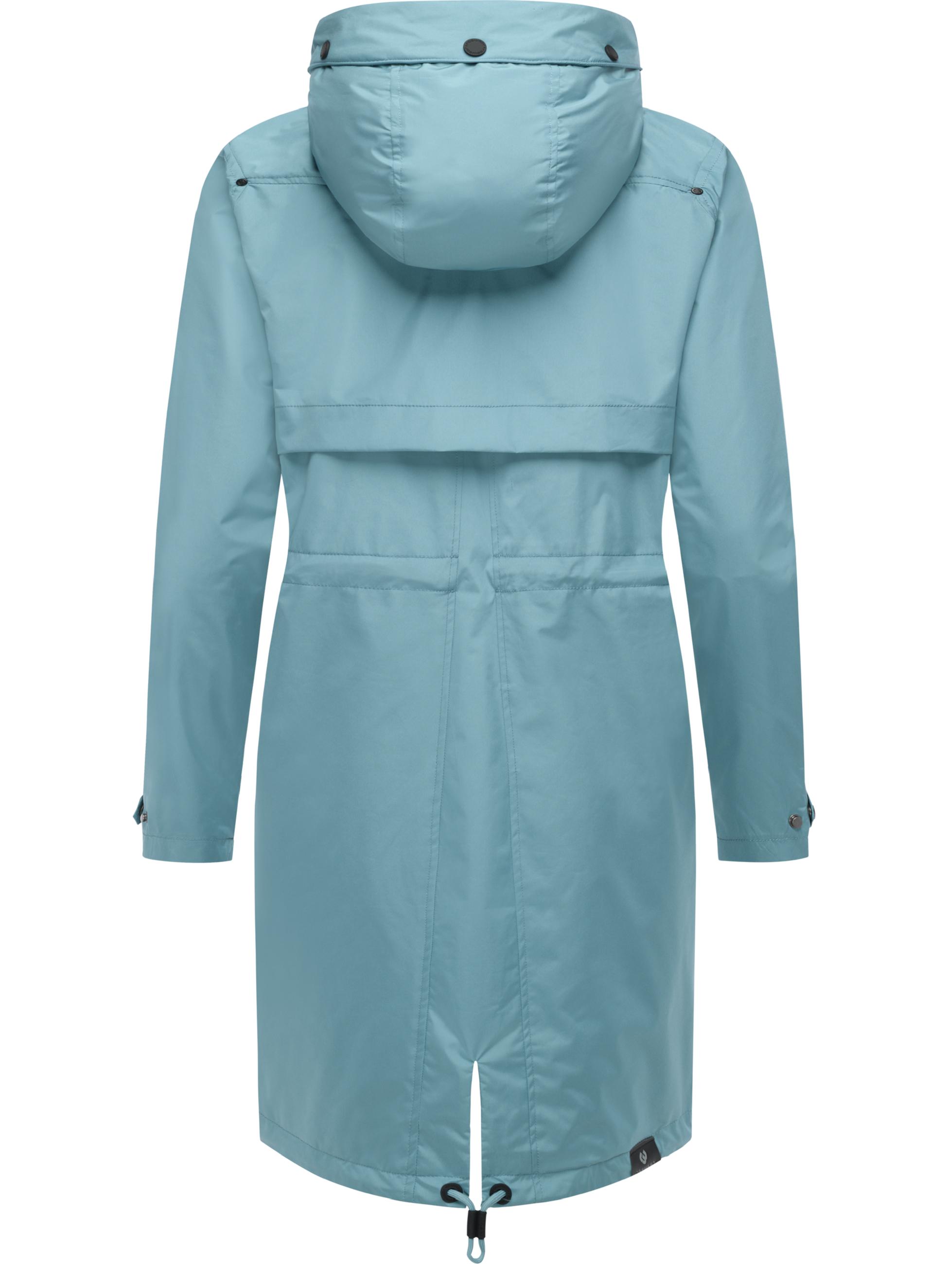 Wasserdichter Oversized Übergangsparka mit Kapuze "Frodik" Stone Blue25