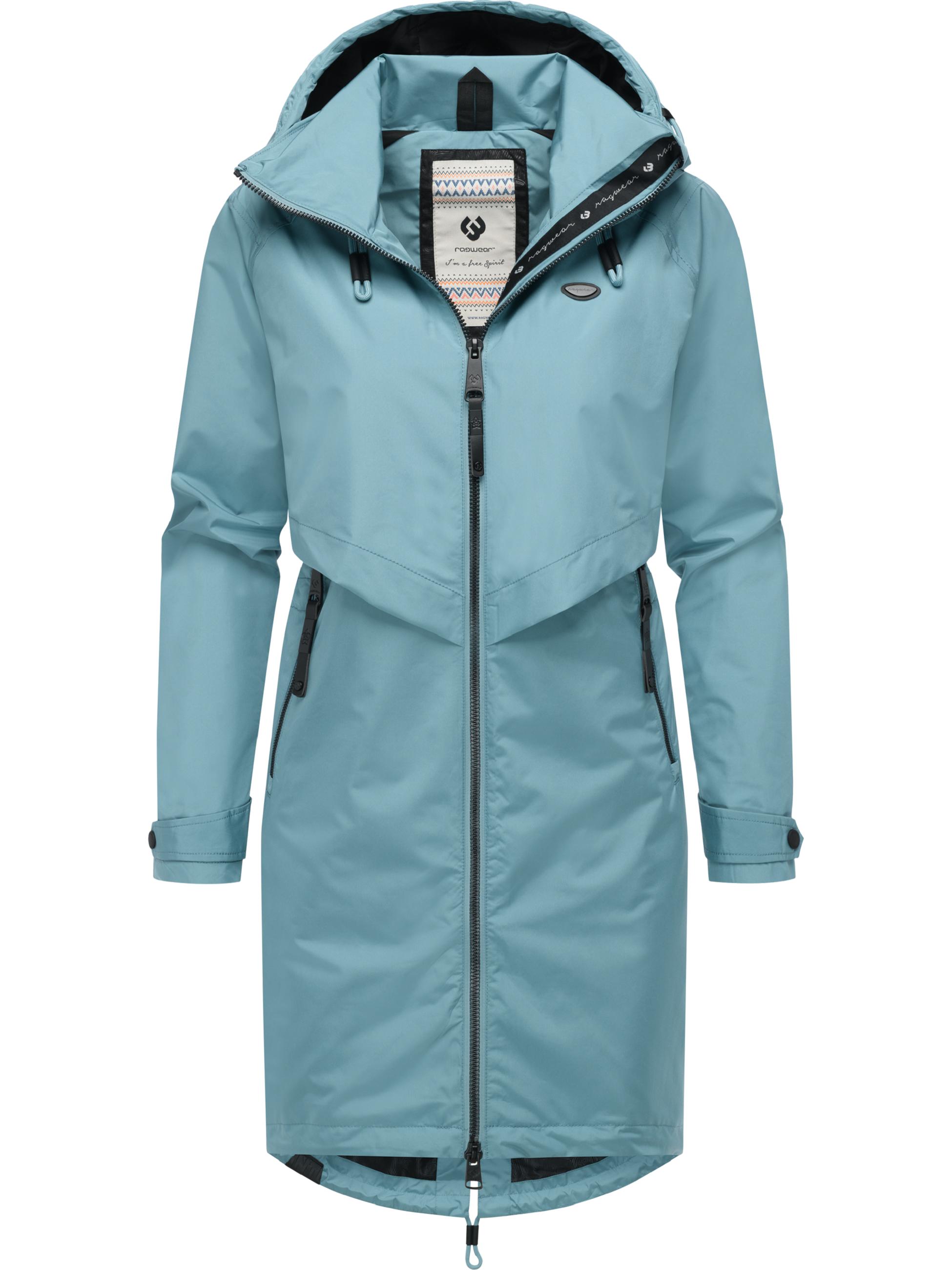 Wasserdichter Oversized Übergangsparka mit Kapuze "Frodik" Stone Blue25