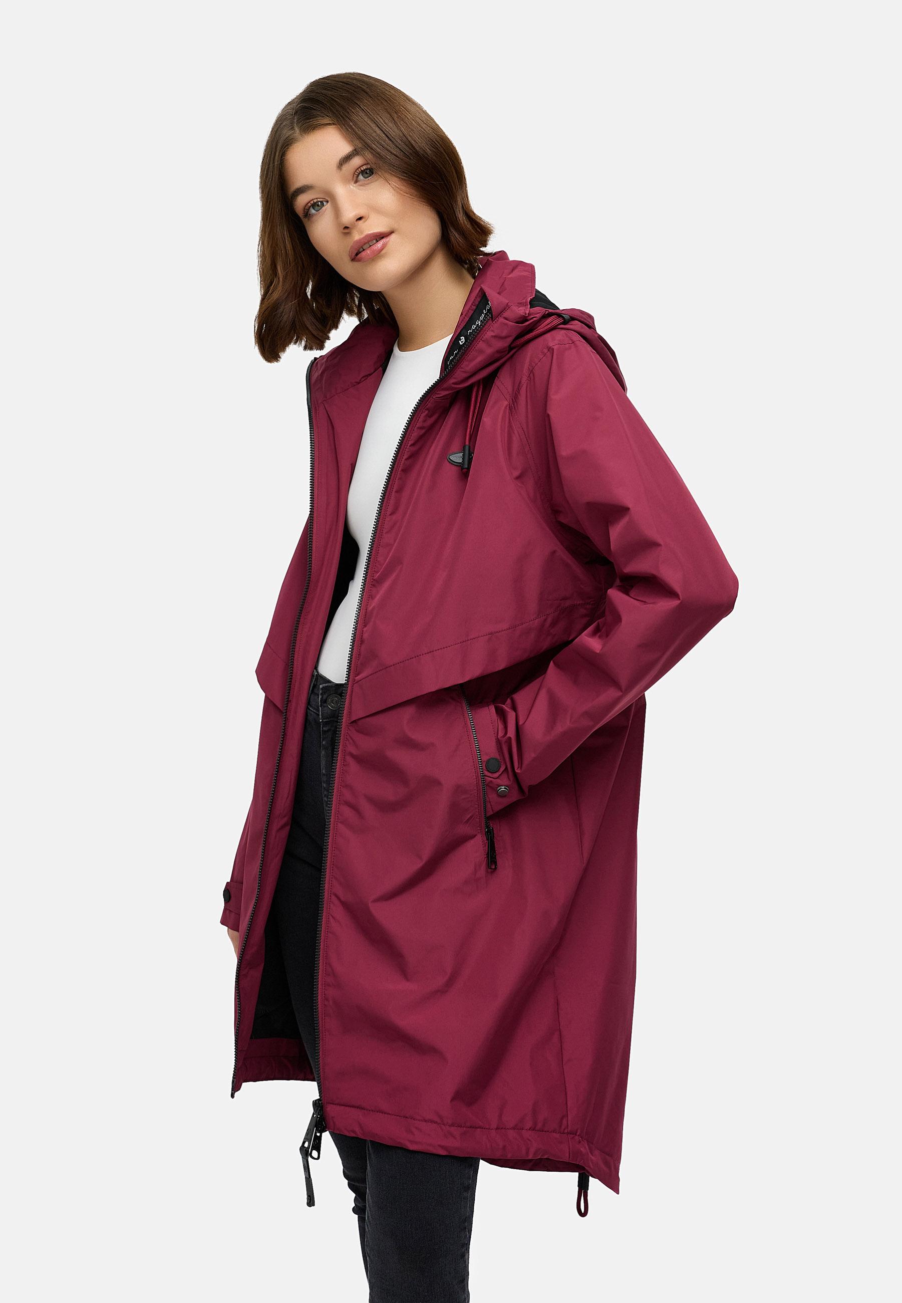 Wasserdichter Oversized Übergangsparka mit Kapuze "Frodik" Wine25