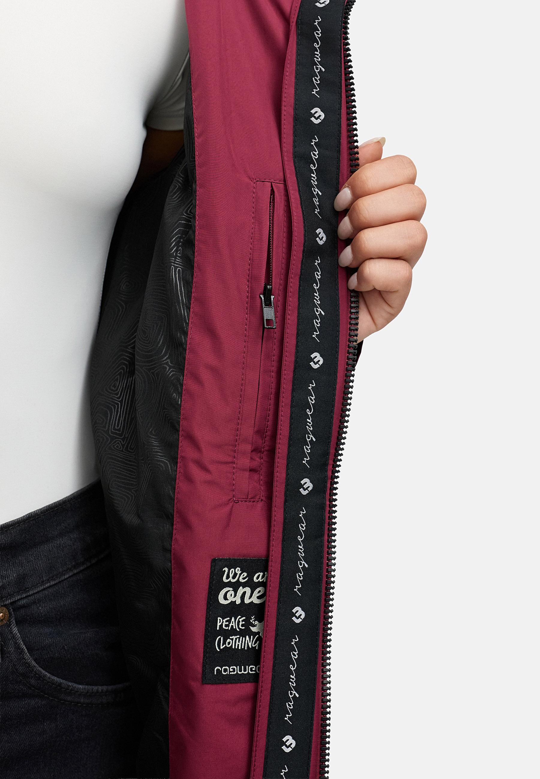 Wasserdichter Oversized Übergangsparka mit Kapuze "Frodik" Wine25