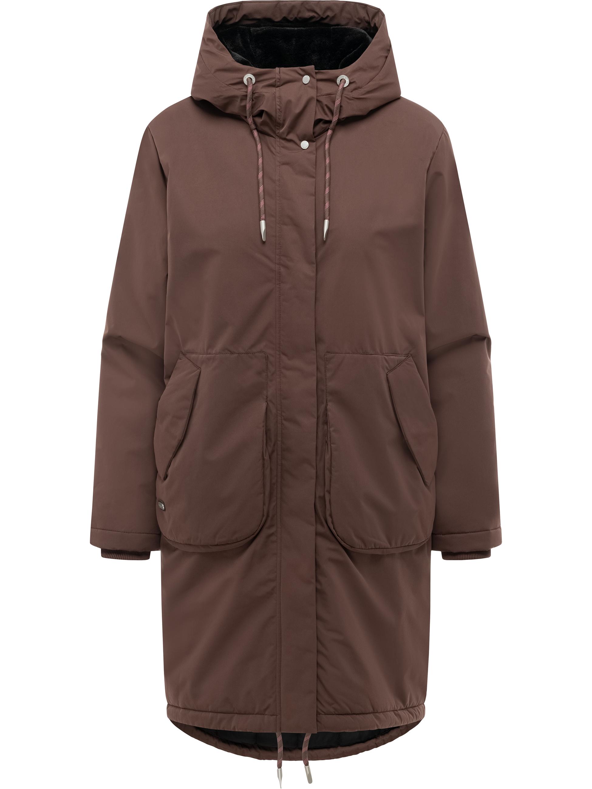 Winter Kurzmantel "Frostlin Y" Dark Choco