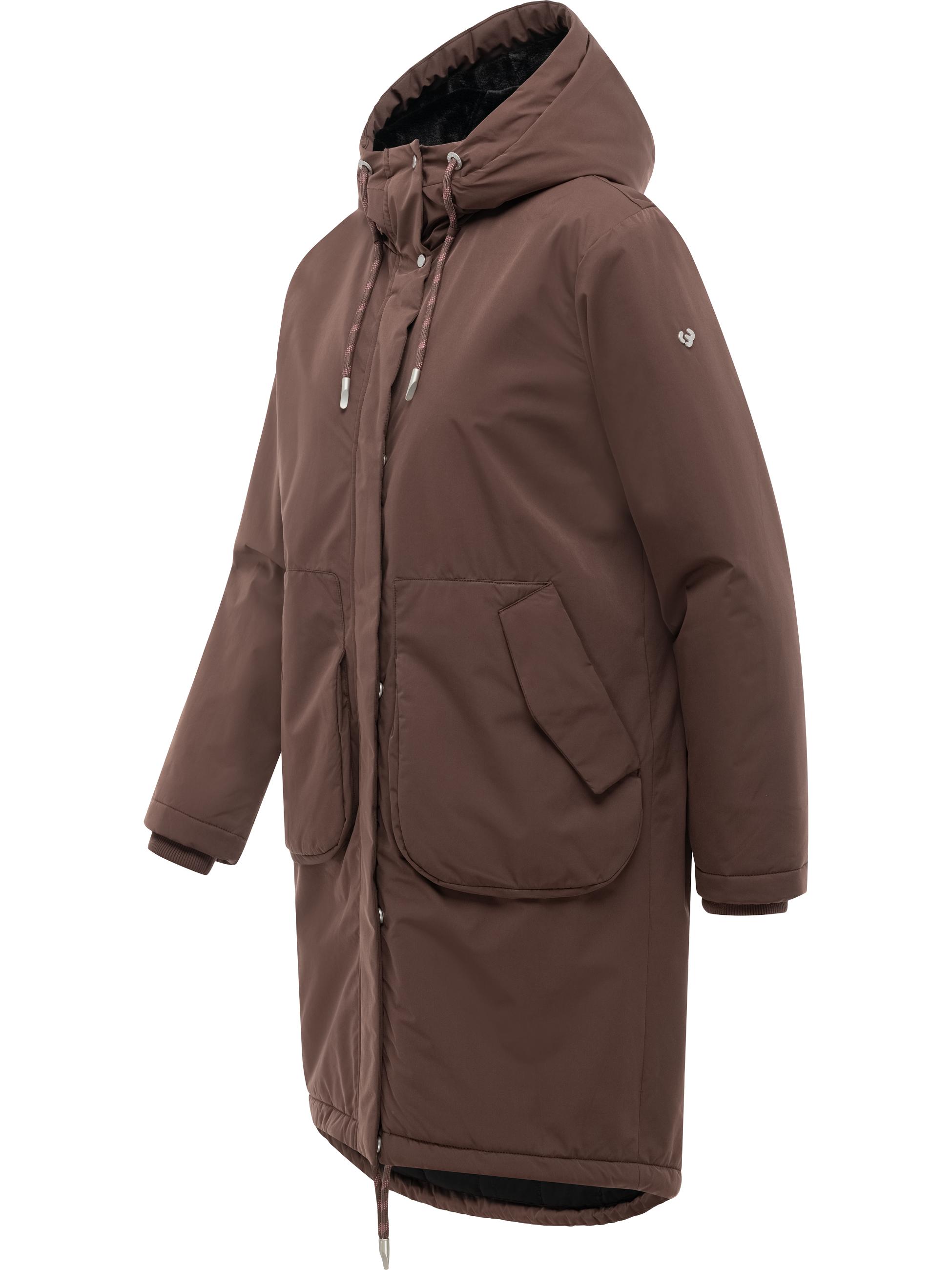 Winter Kurzmantel "Frostlin Y" Dark Choco