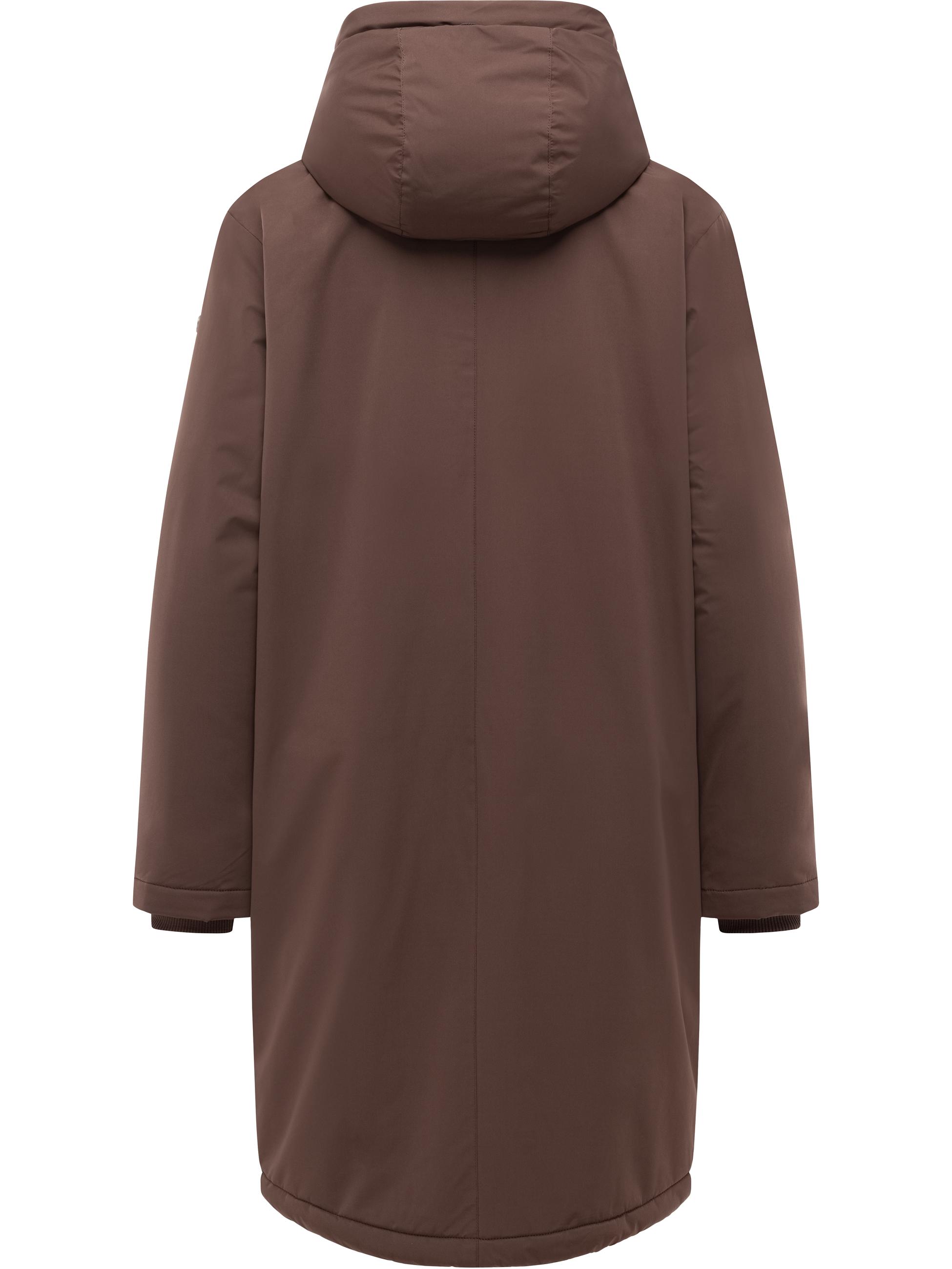 Winter Kurzmantel "Frostlin Y" Dark Choco
