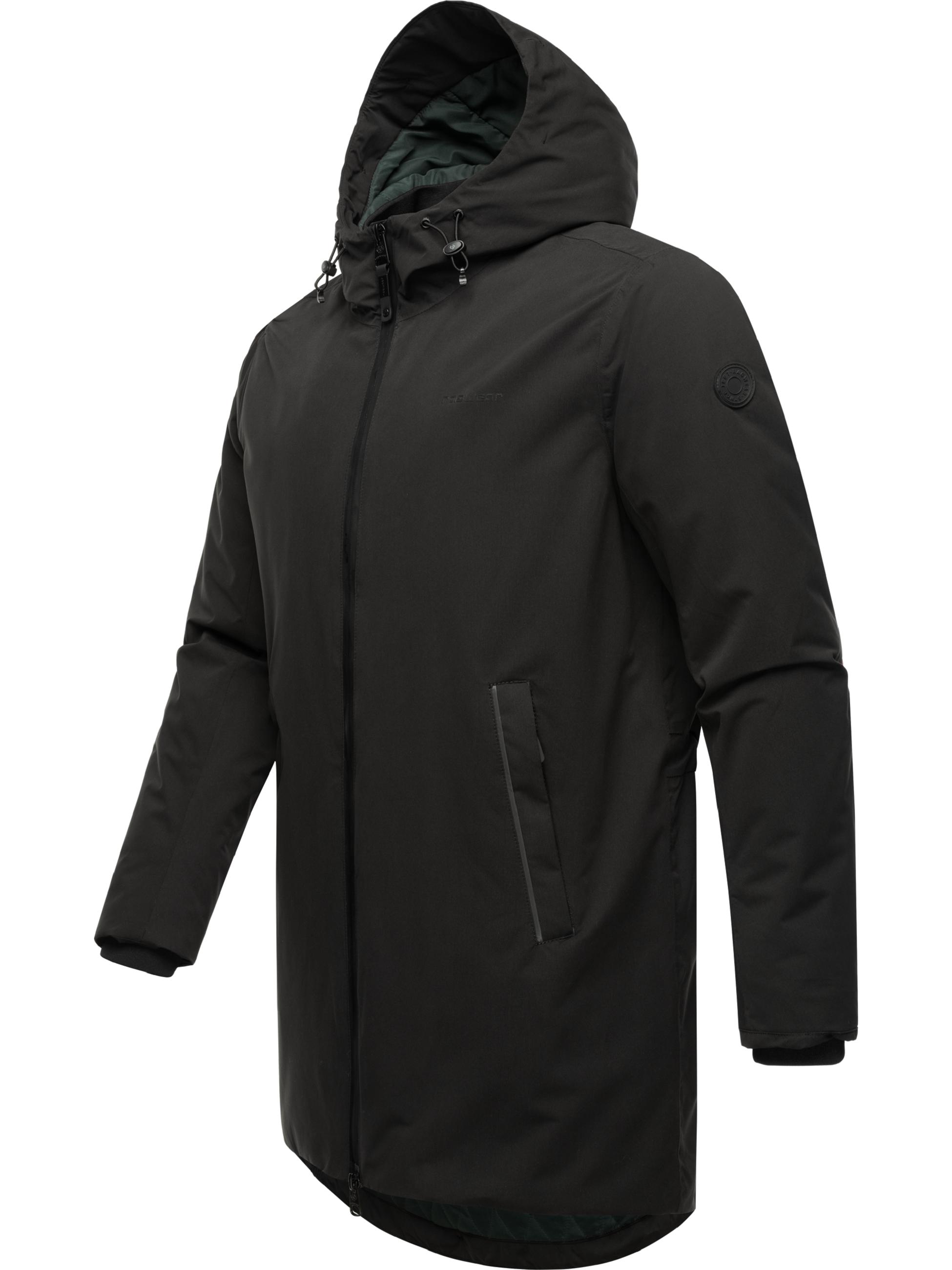 Leichte Übergangsjacke mit Kapuze "Frydo" Black