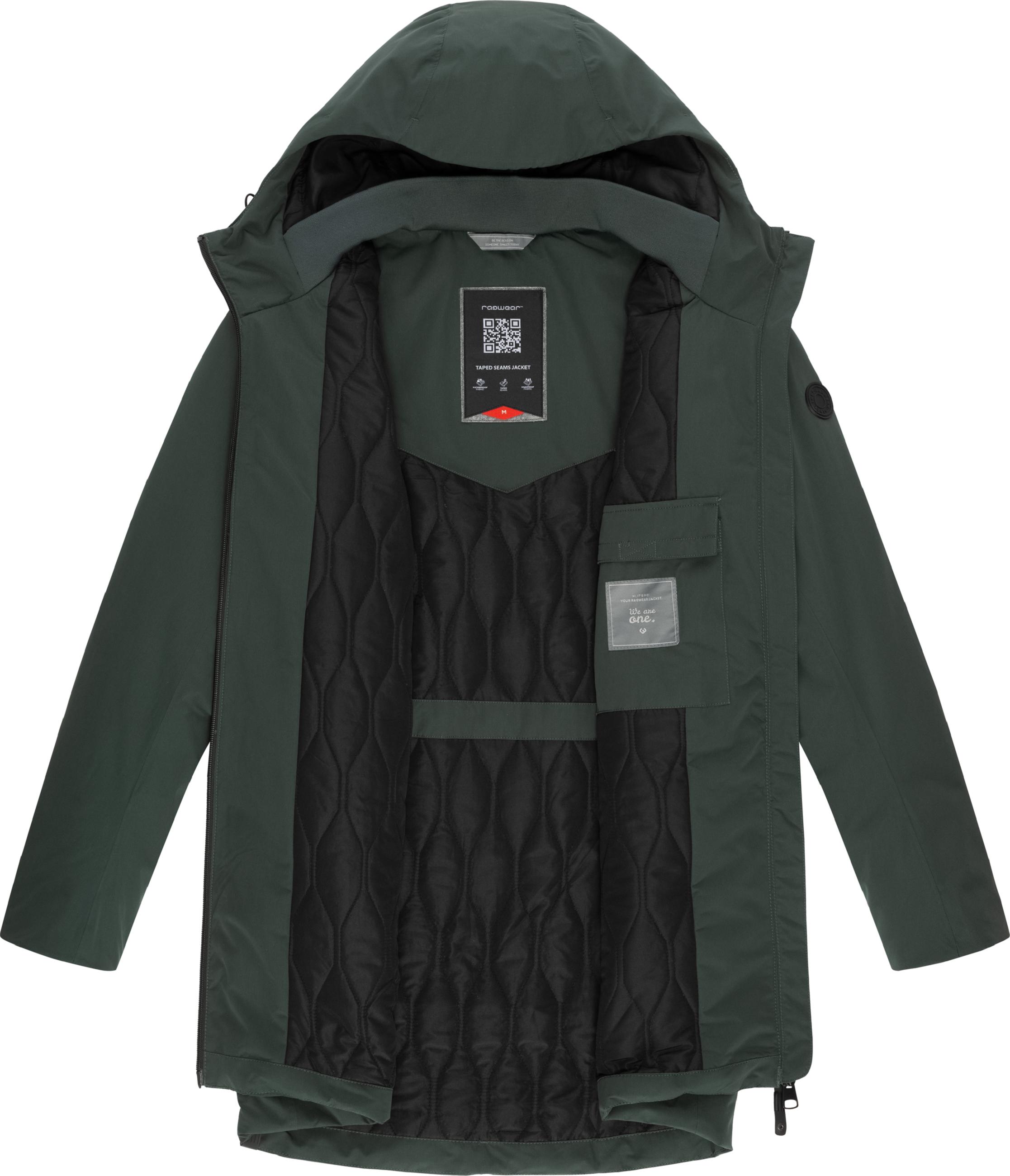 Leichte Übergangsjacke mit Kapuze "Frydo" Dark Green