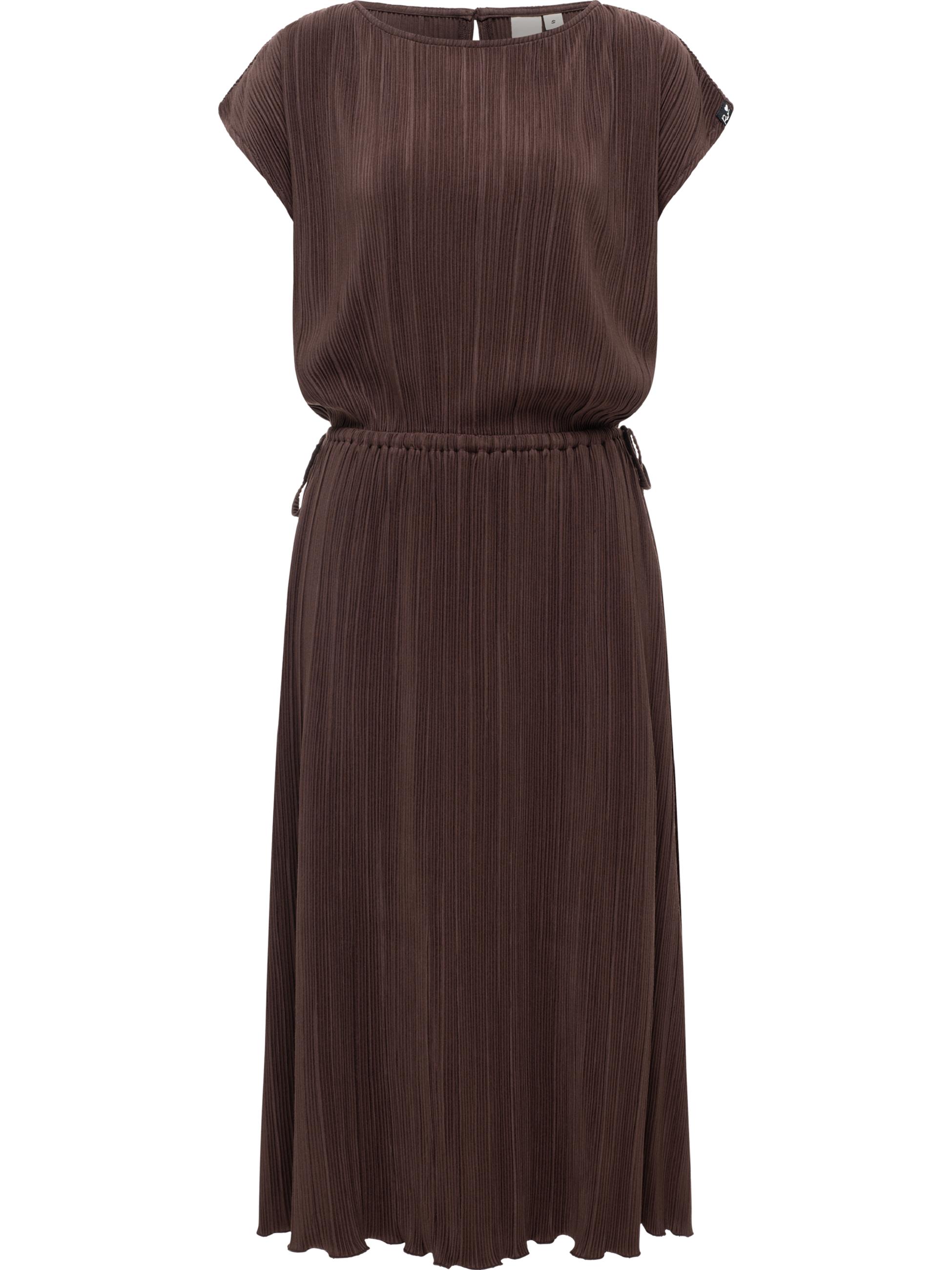 Lockeres Plissee-Sommerkleid "Galit YOUMODO" Dark Choco