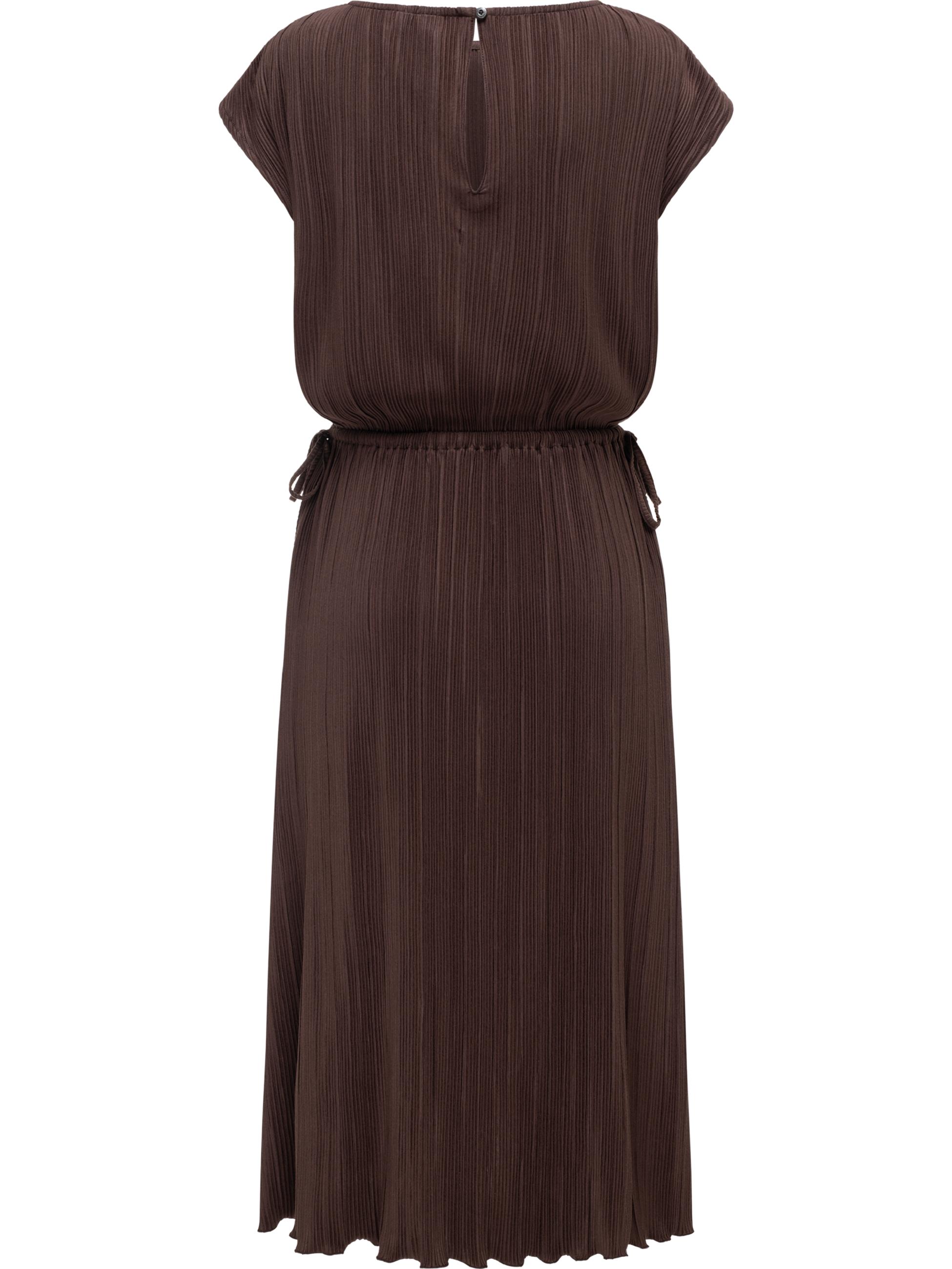 Lockeres Plissee-Sommerkleid "Galit YOUMODO" Dark Choco