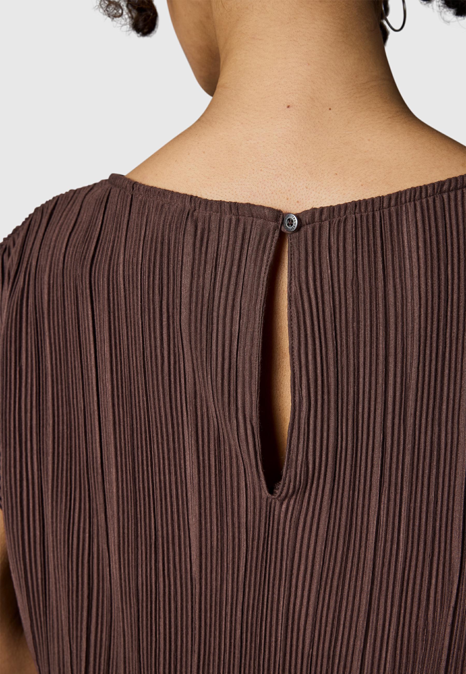 Lockeres Plissee-Sommerkleid "Galit YOUMODO" Dark Choco