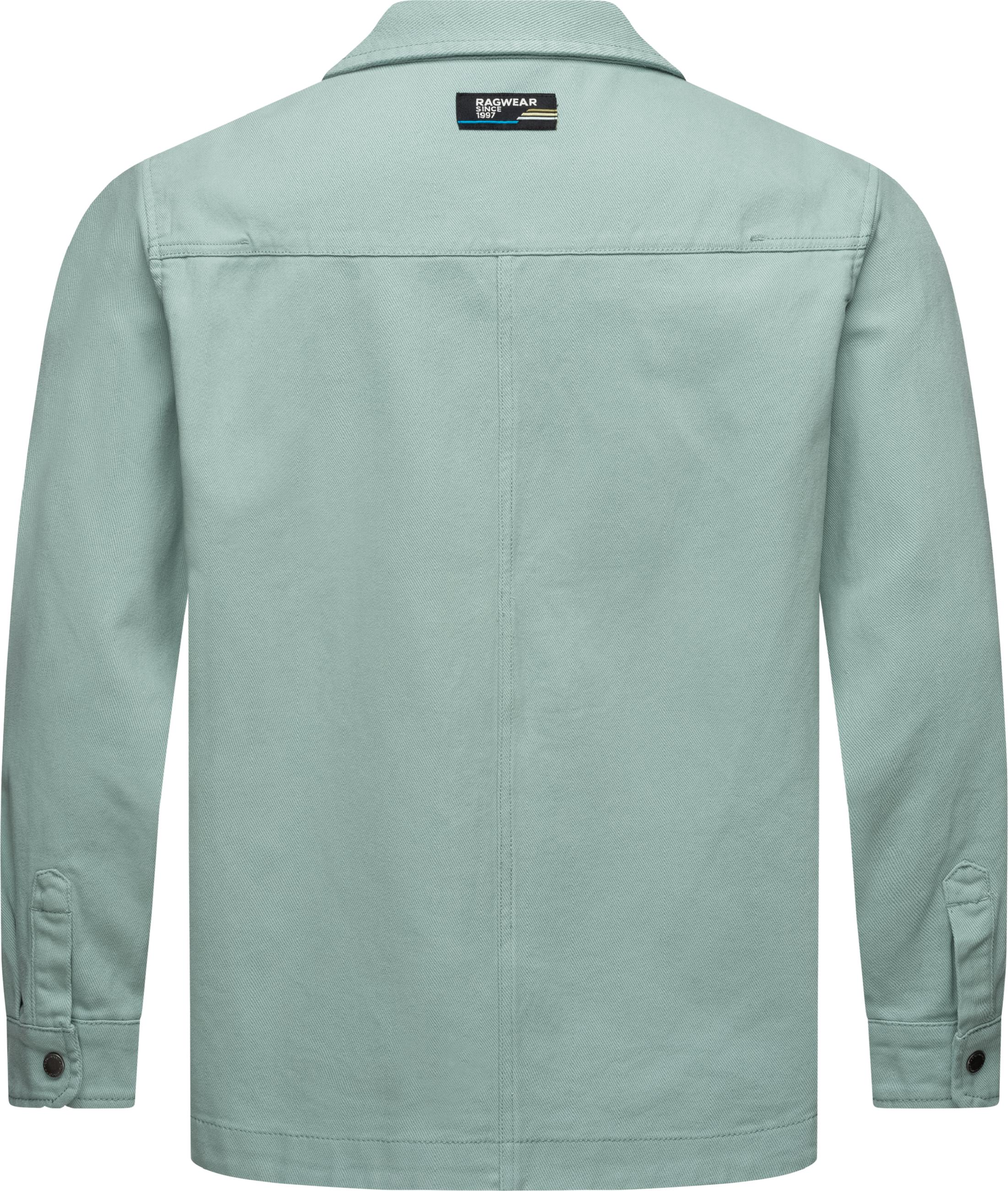 Hemdjacke mit Brusttasche "Garwend" Aqua