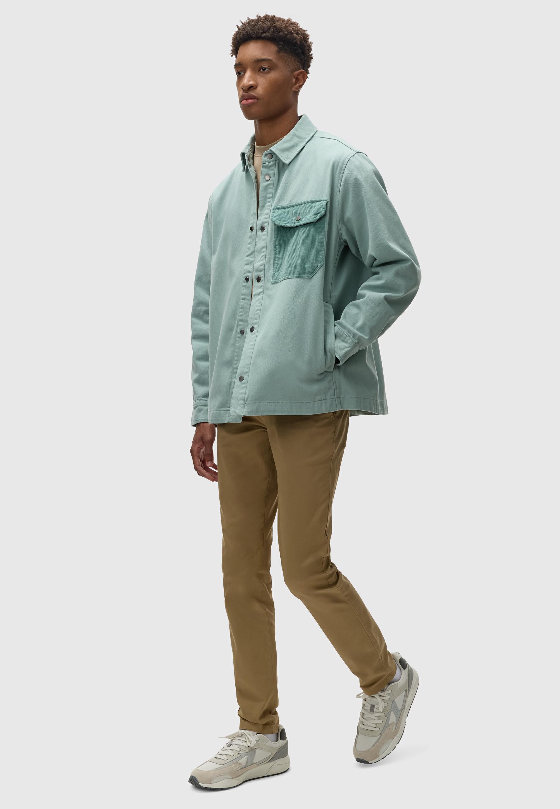 Hemdjacke mit Brusttasche "Garwend" Aqua