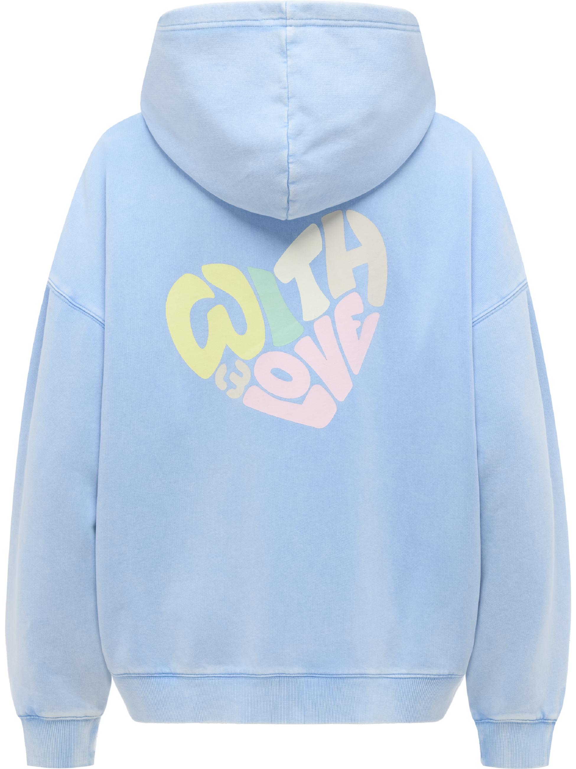 Oversize Kapuzen-Sweatshirt "Germma PP" Arctic Blue