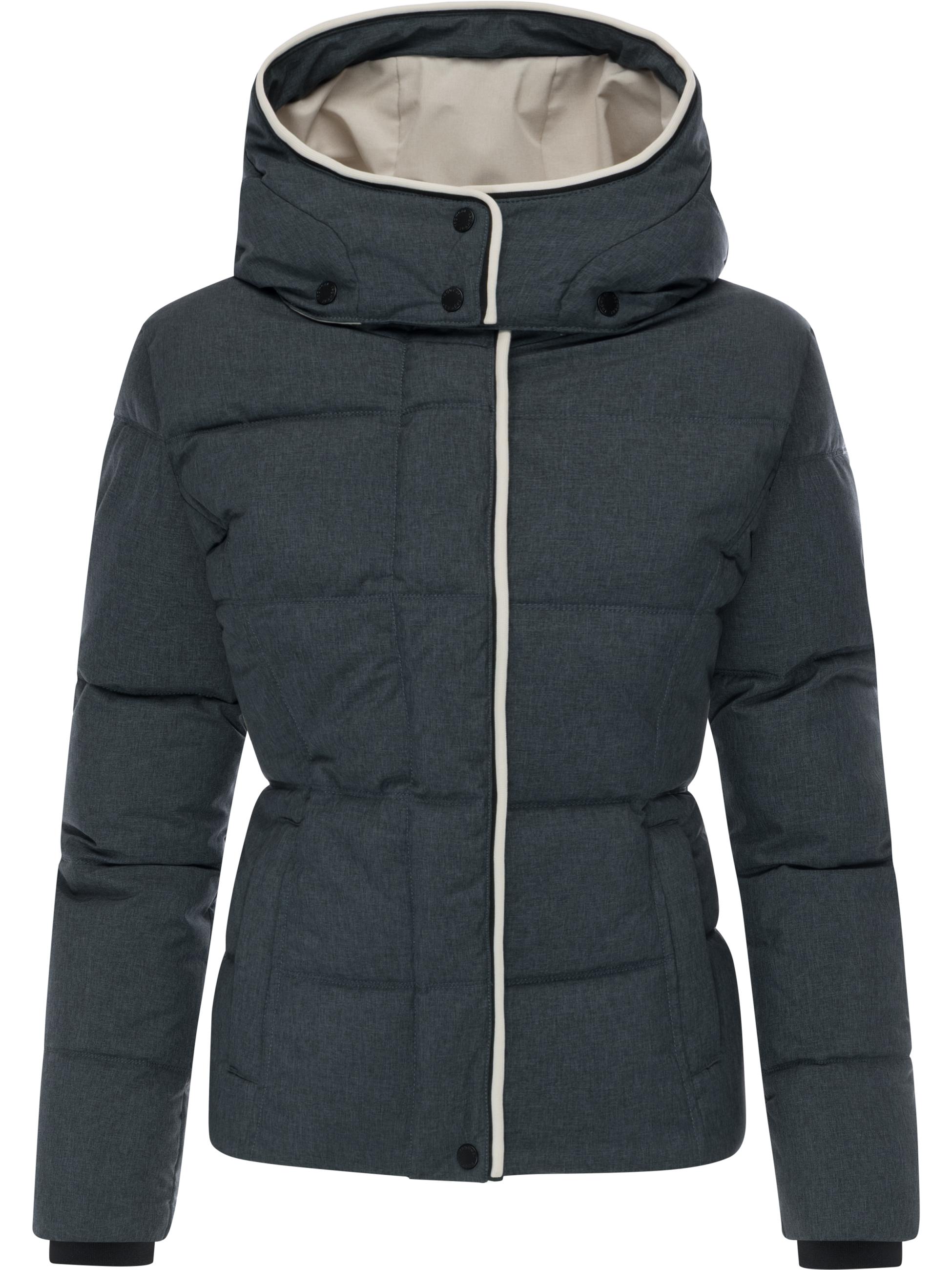 Wasserdichte Winterjacke mit (abnehmbarer) Kapuze "Gleama Melange YOUMODO" Dark Grey