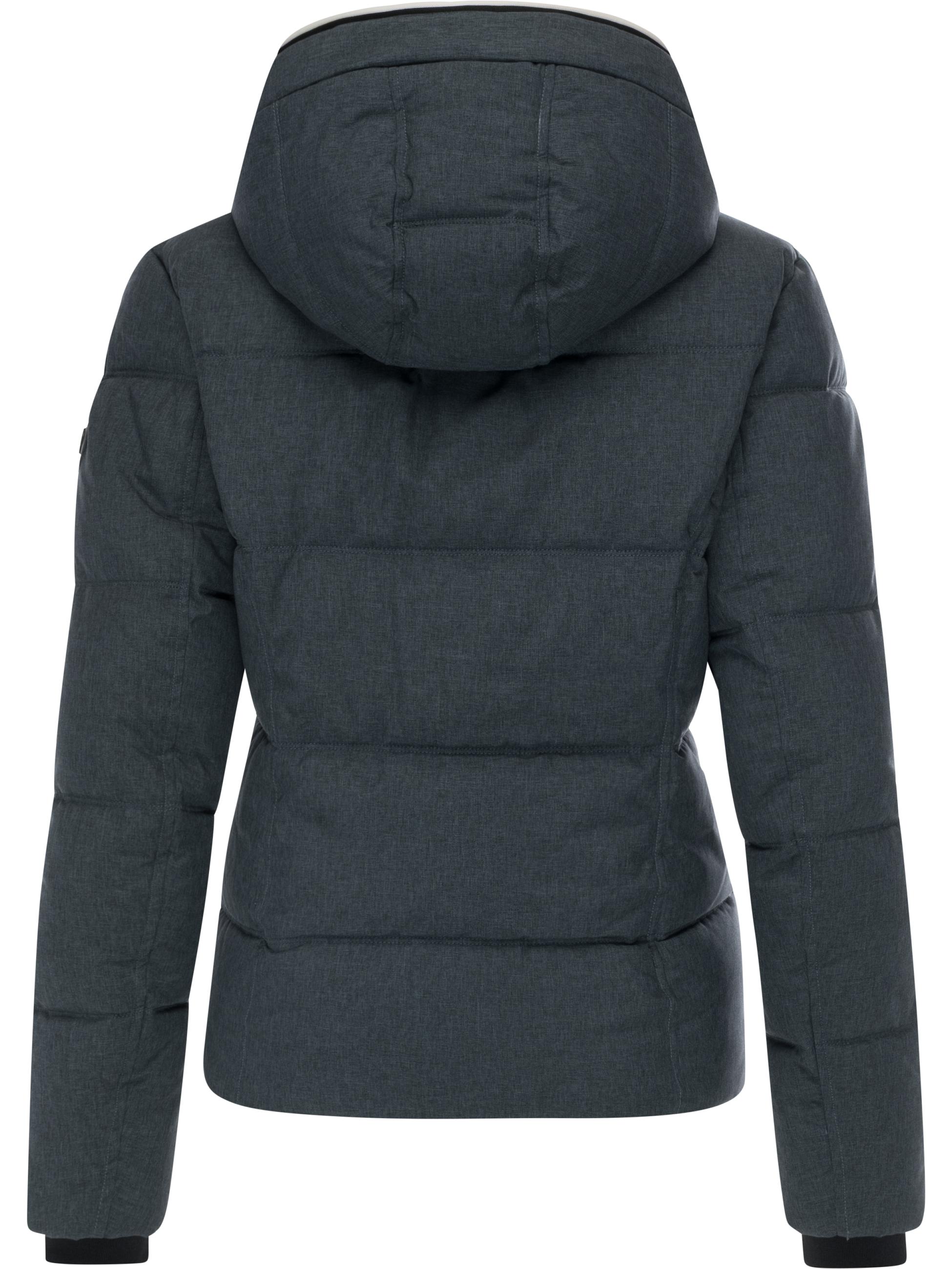 Wasserdichte Winterjacke mit (abnehmbarer) Kapuze "Gleama Melange YOUMODO" Dark Grey