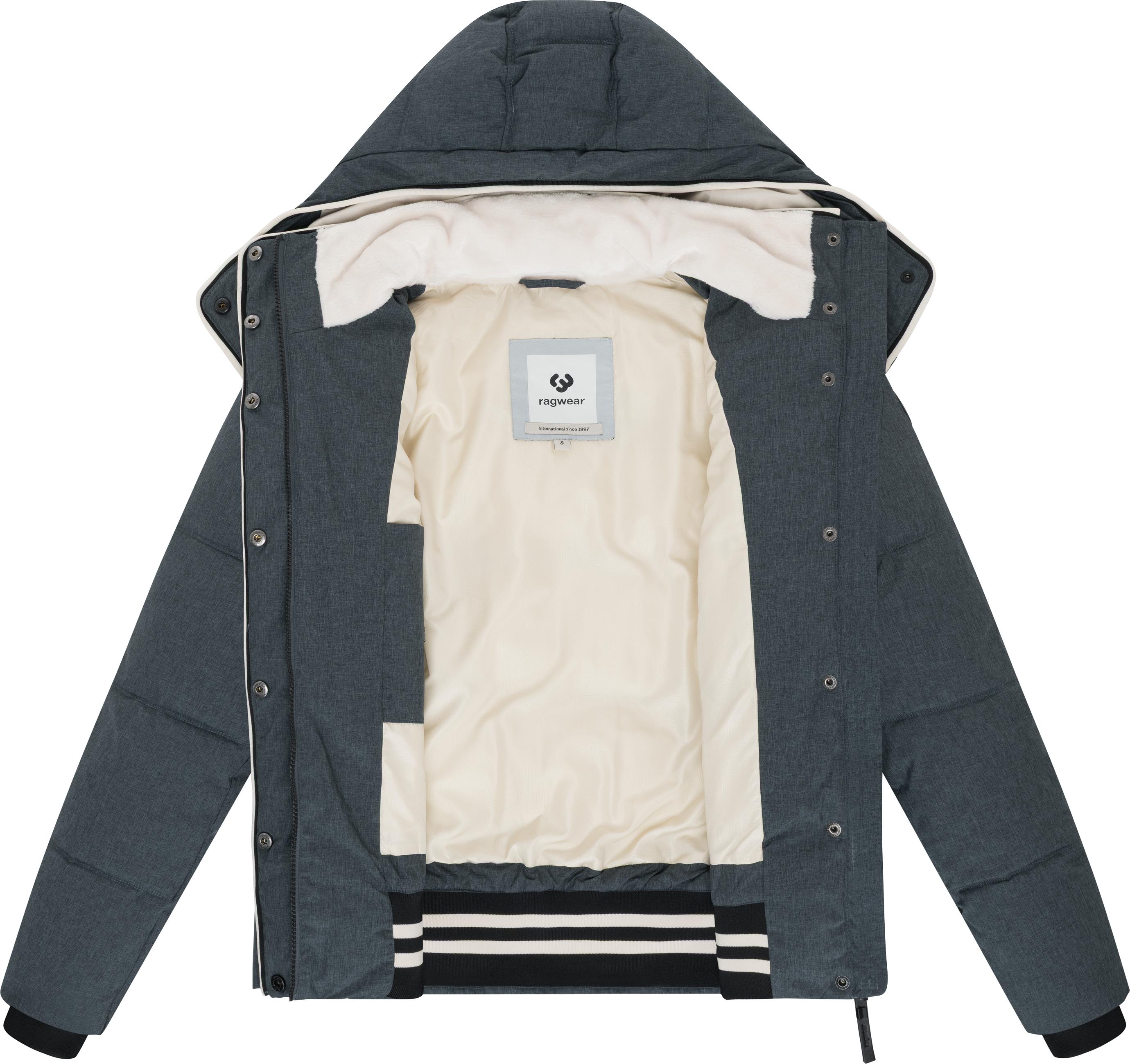 Wasserdichte Winterjacke mit (abnehmbarer) Kapuze "Gleama Melange YOUMODO" Dark Grey