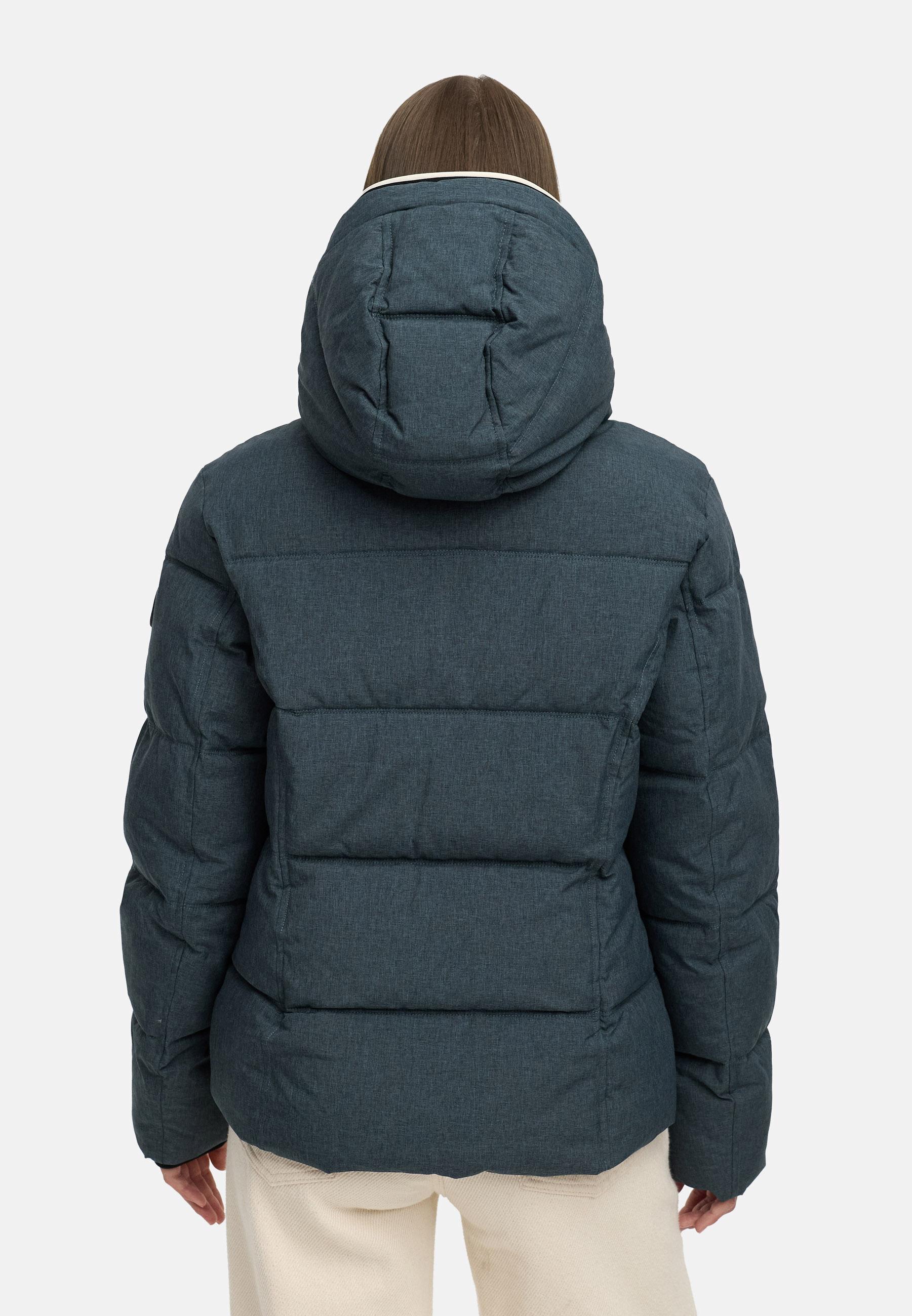 Wasserdichte Winterjacke mit (abnehmbarer) Kapuze "Gleama Melange YOUMODO" Dark Grey