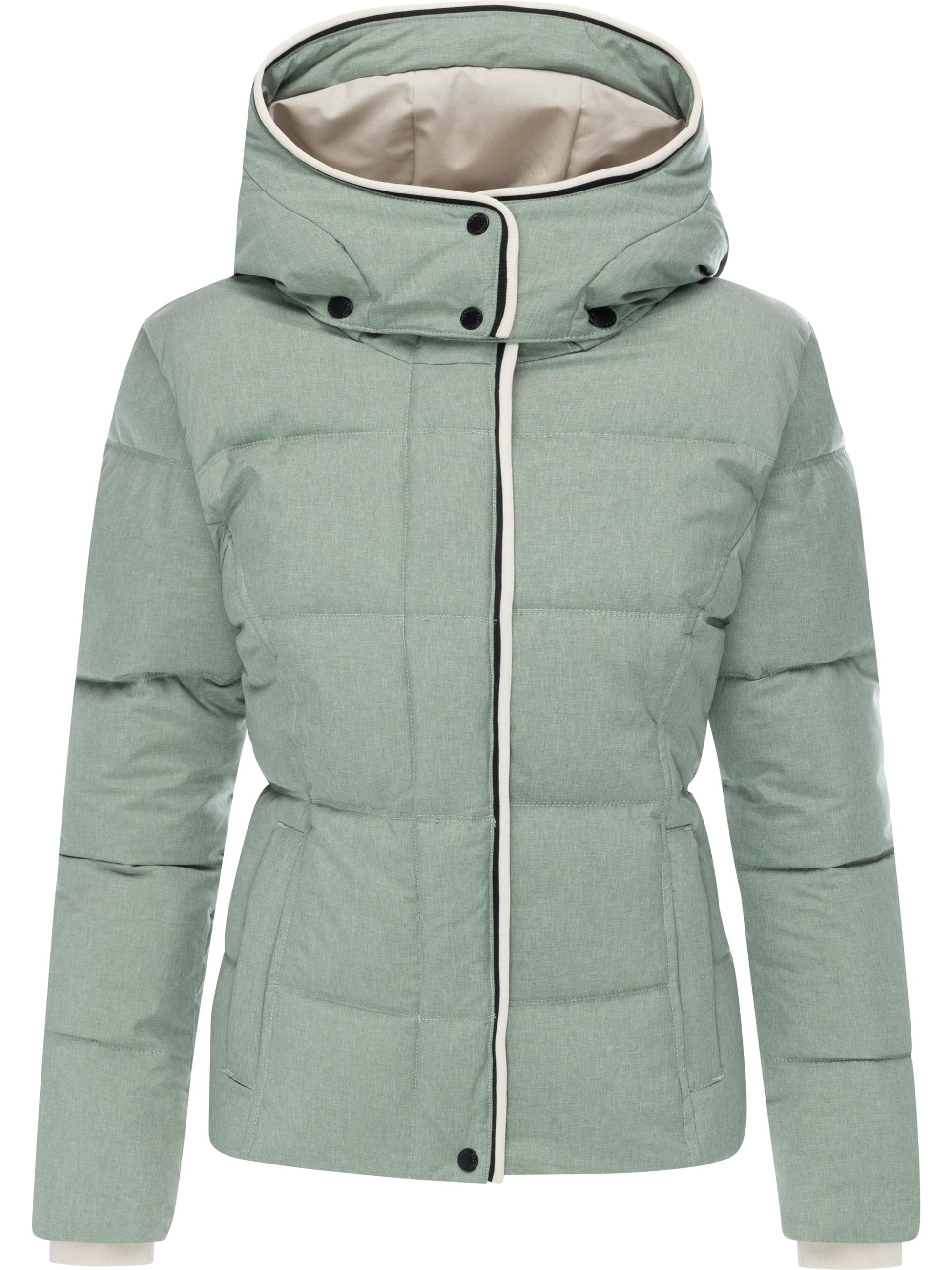 Wasserdichte Winterjacke mit (abnehmbarer) Kapuze "Gleama Melange YOUMODO" Dusty Green