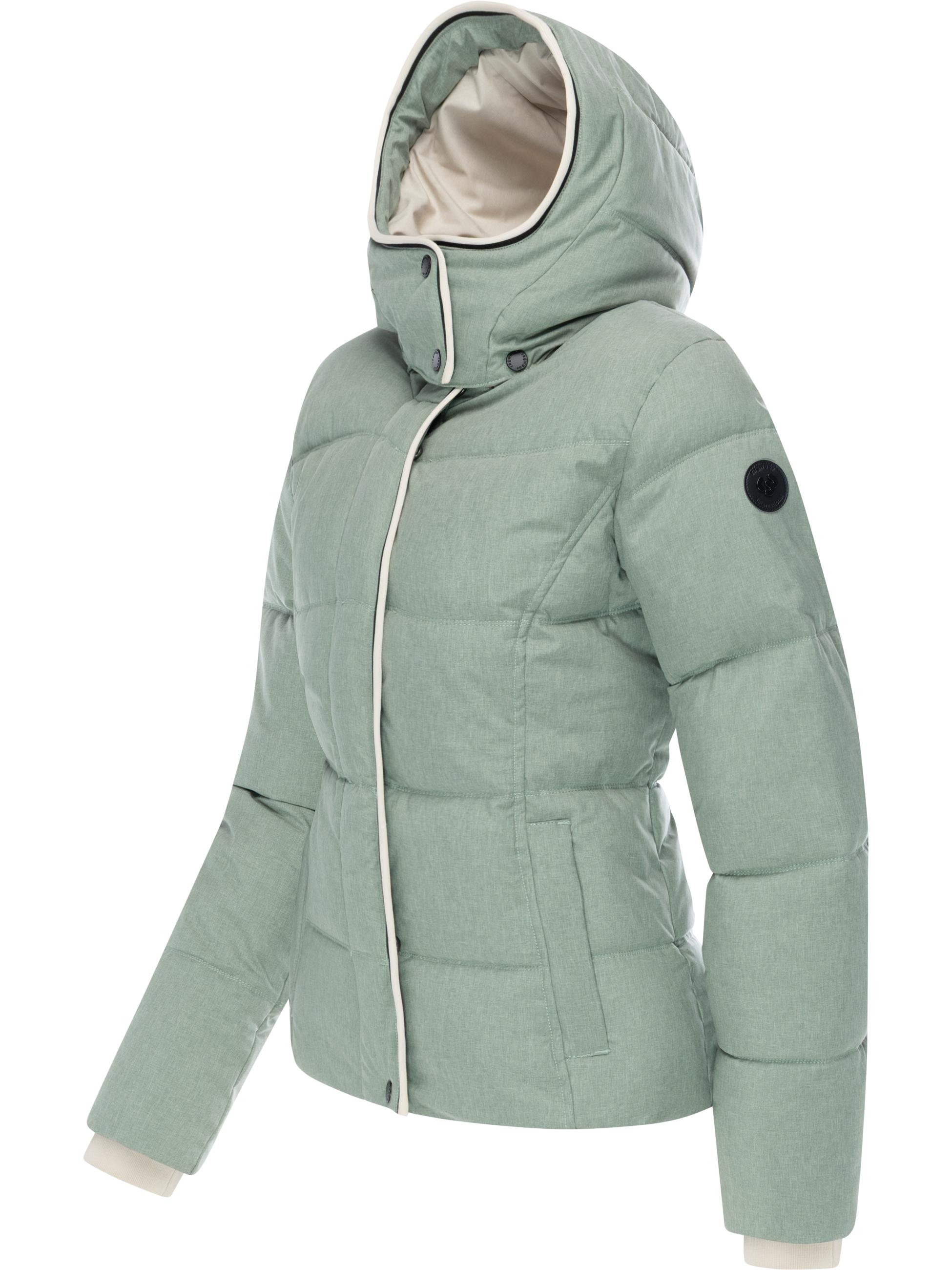 Wasserdichte Winterjacke mit (abnehmbarer) Kapuze "Gleama Melange YOUMODO" Dusty Green