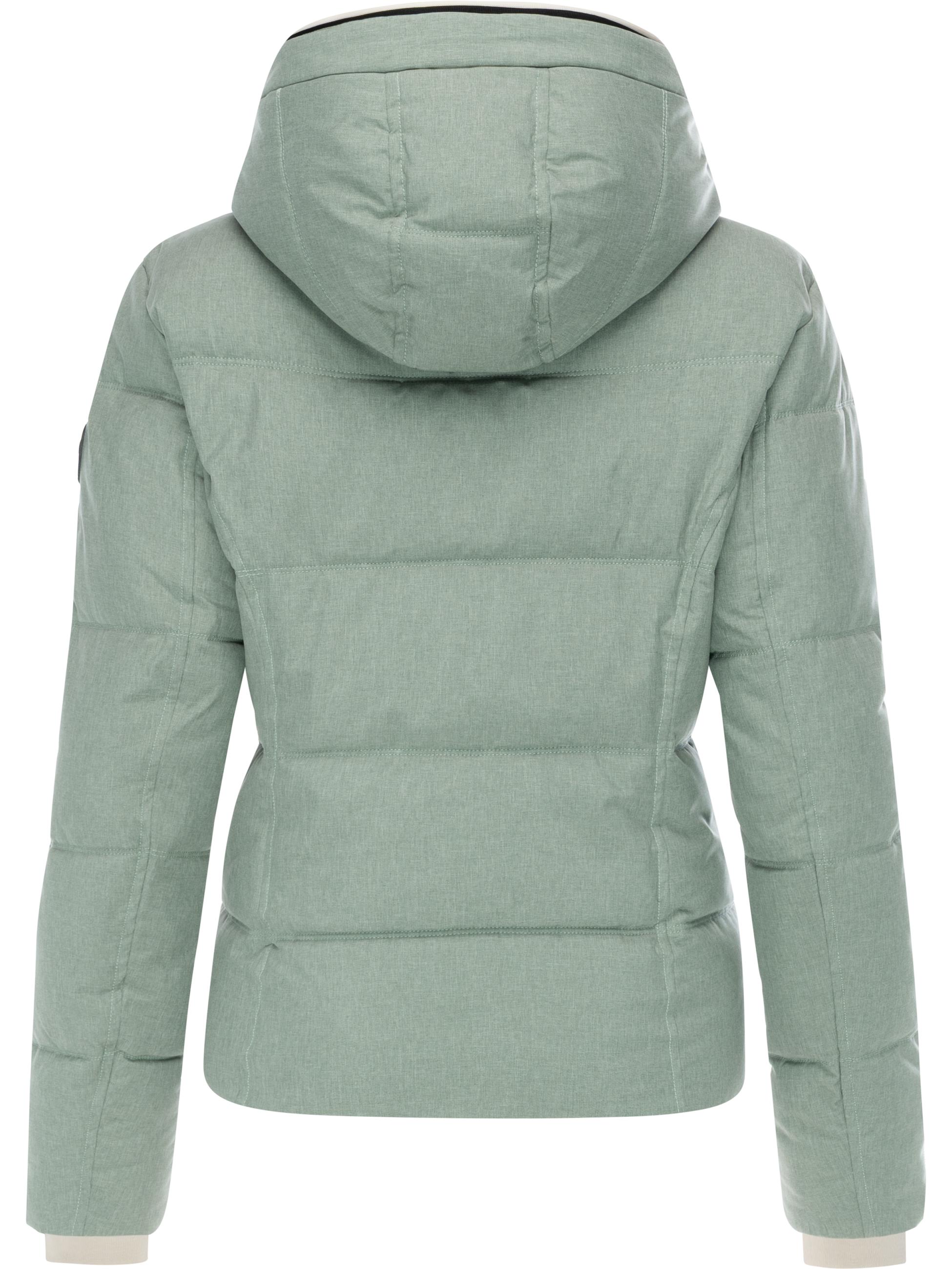 Wasserdichte Winterjacke mit (abnehmbarer) Kapuze "Gleama Melange YOUMODO" Dusty Green