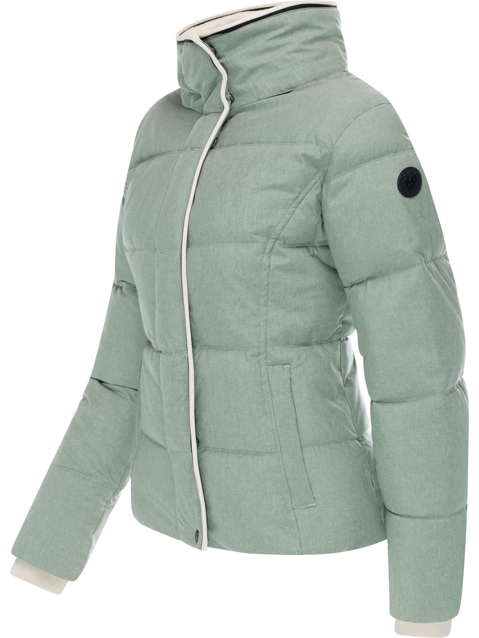 Wasserdichte Winterjacke mit (abnehmbarer) Kapuze "Gleama Melange YOUMODO" Dusty Green