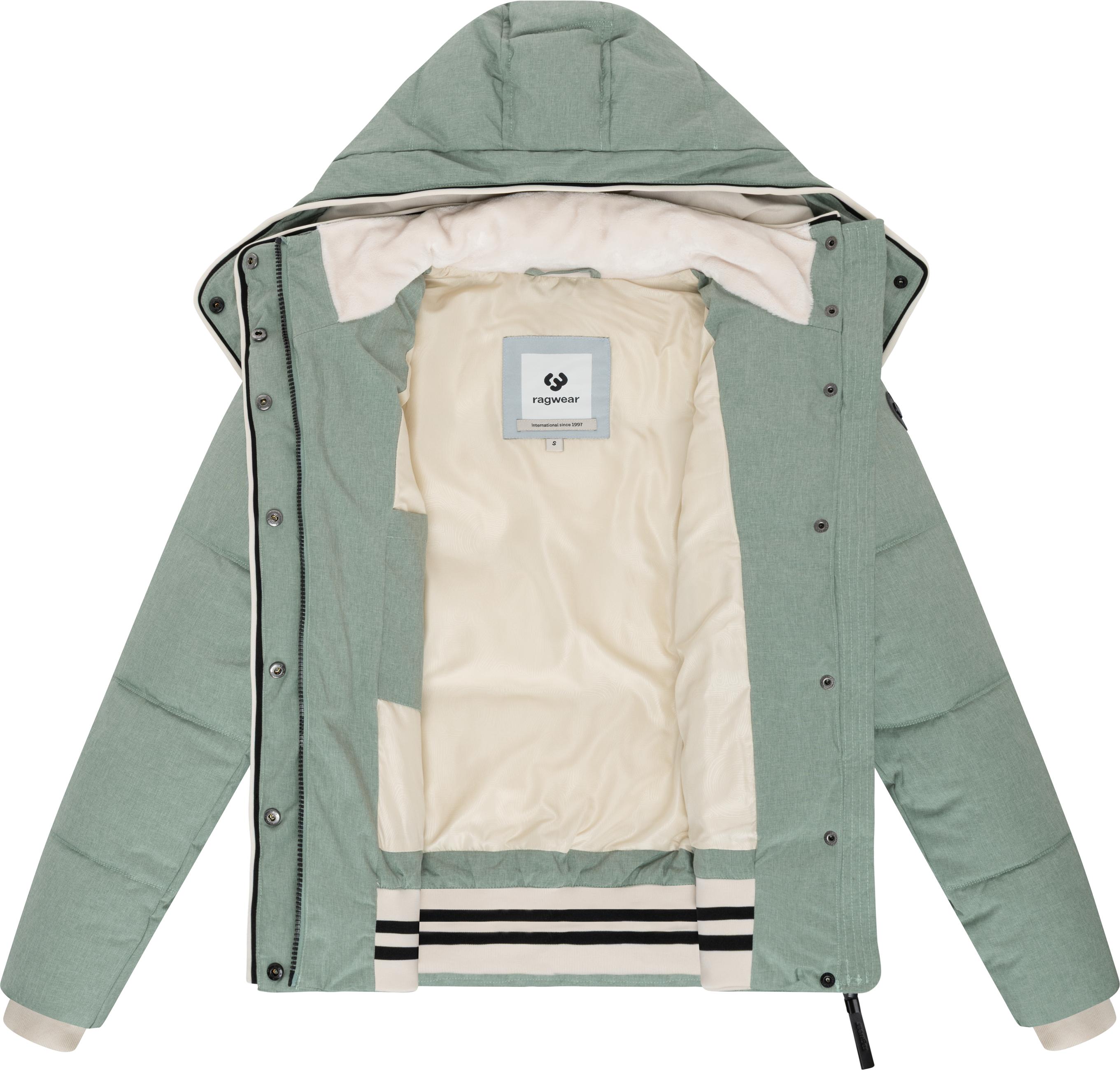Wasserdichte Winterjacke mit (abnehmbarer) Kapuze "Gleama Melange YOUMODO" Dusty Green
