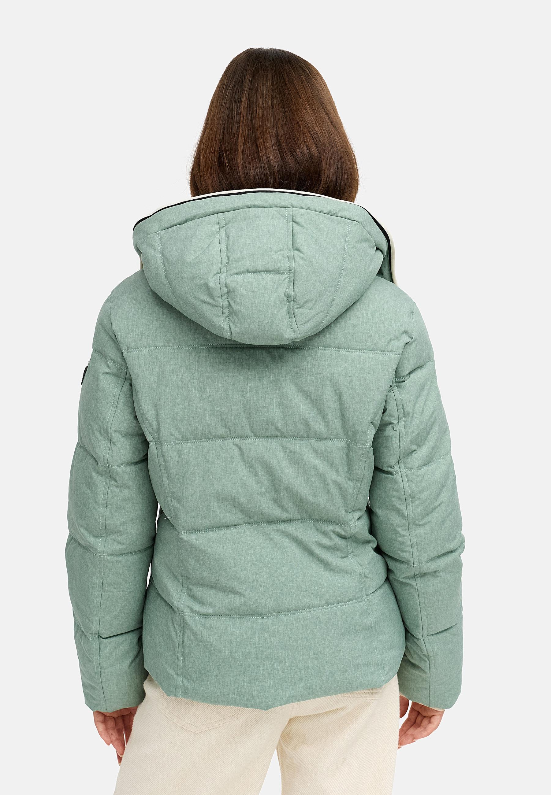 Wasserdichte Winterjacke mit (abnehmbarer) Kapuze "Gleama Melange YOUMODO" Dusty Green