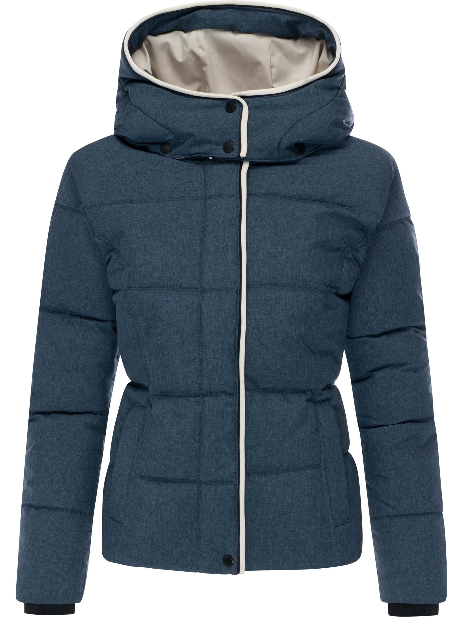 Wasserdichte Winterjacke mit (abnehmbarer) Kapuze "Gleama Melange YOUMODO" Navy