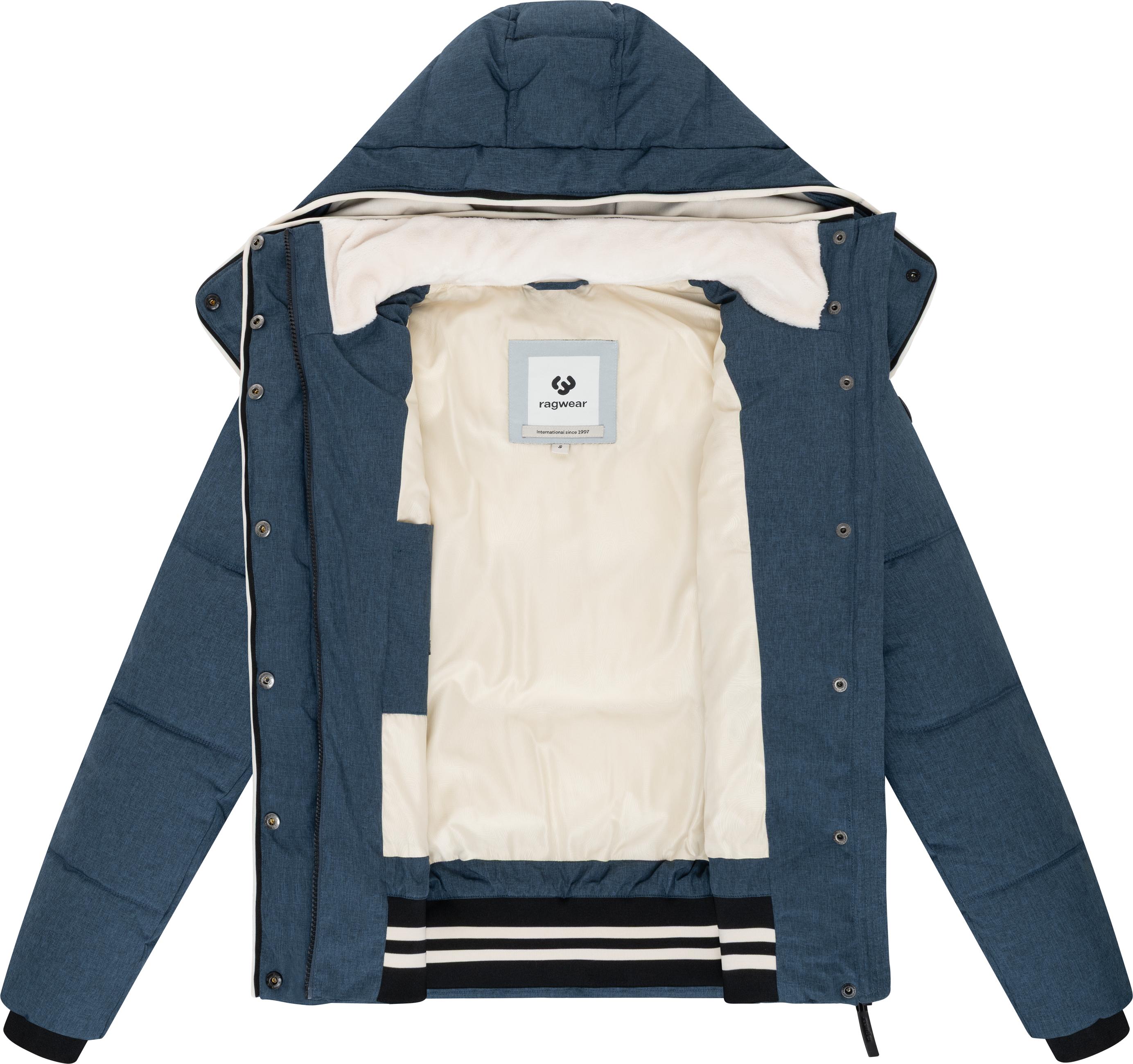 Wasserdichte Winterjacke mit (abnehmbarer) Kapuze "Gleama Melange YOUMODO" Navy