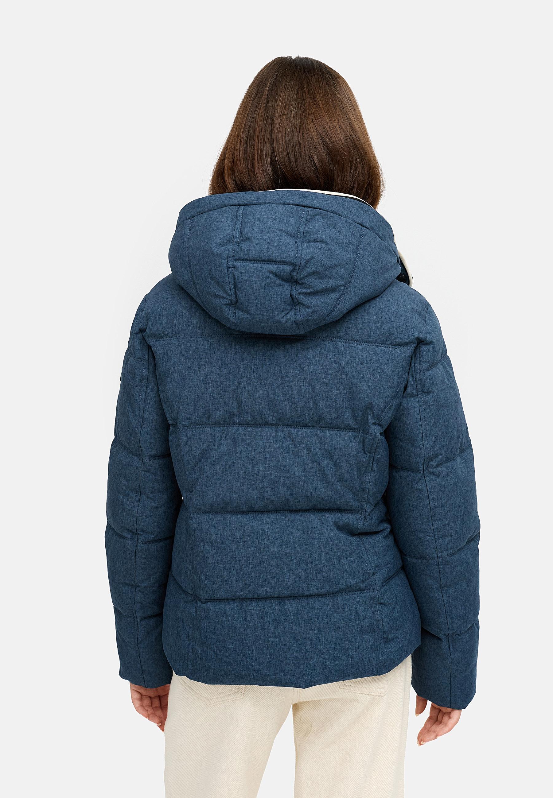 Wasserdichte Winterjacke mit (abnehmbarer) Kapuze "Gleama Melange YOUMODO" Navy
