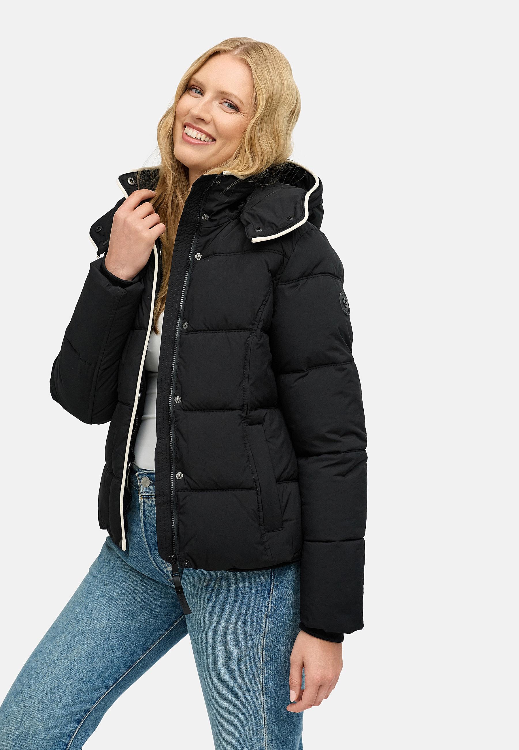 Wasserdichte Winterjacke mit (abnehmbarer) Kapuze "Gleama YOUMODO" Black