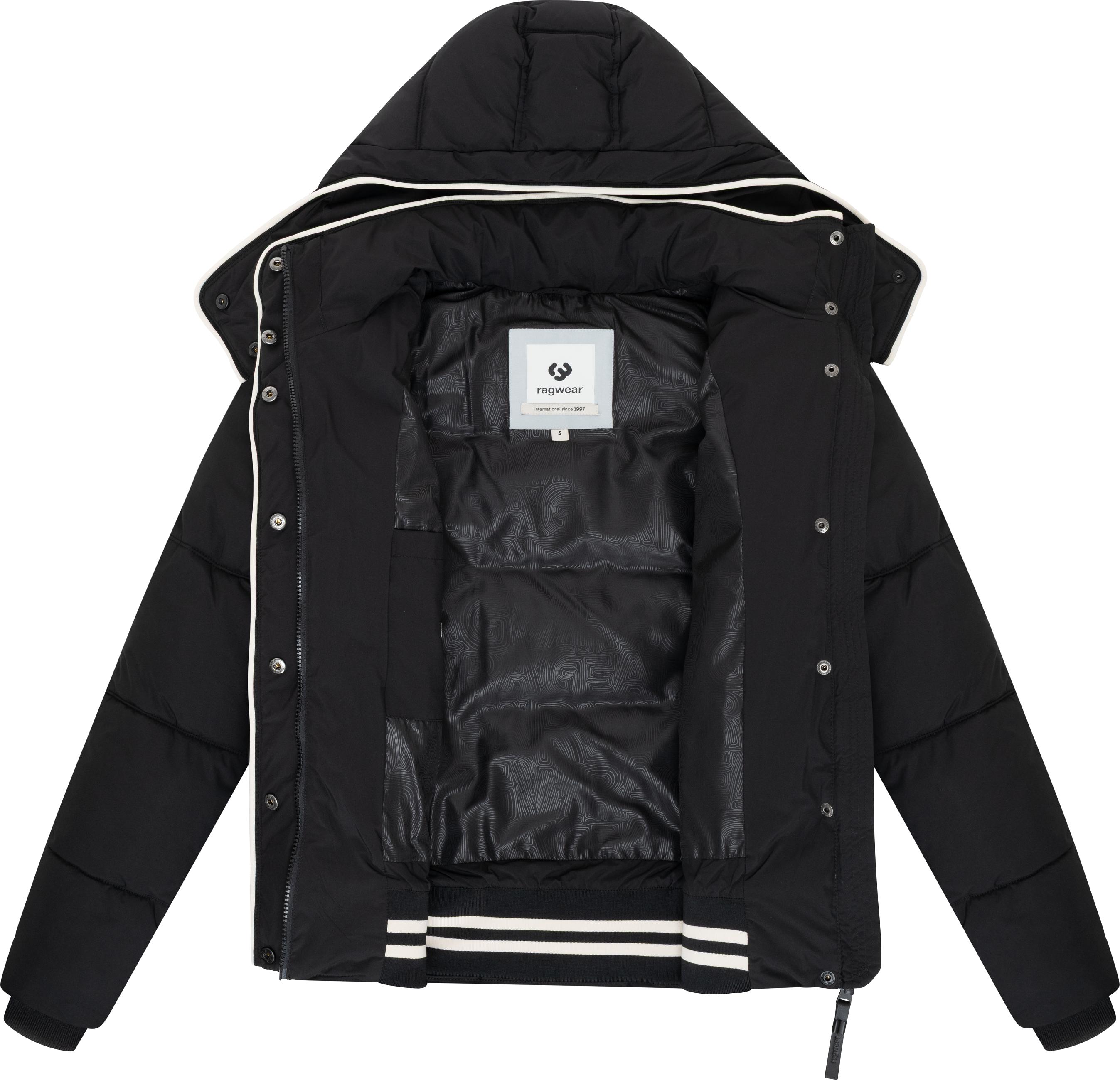 Wasserdichte Winterjacke mit (abnehmbarer) Kapuze "Gleama YOUMODO" Black