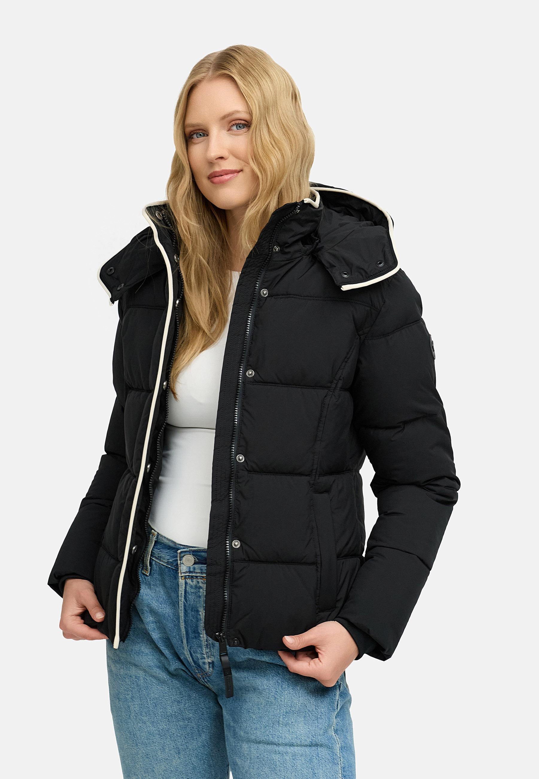 Wasserdichte Winterjacke mit (abnehmbarer) Kapuze "Gleama YOUMODO" Black