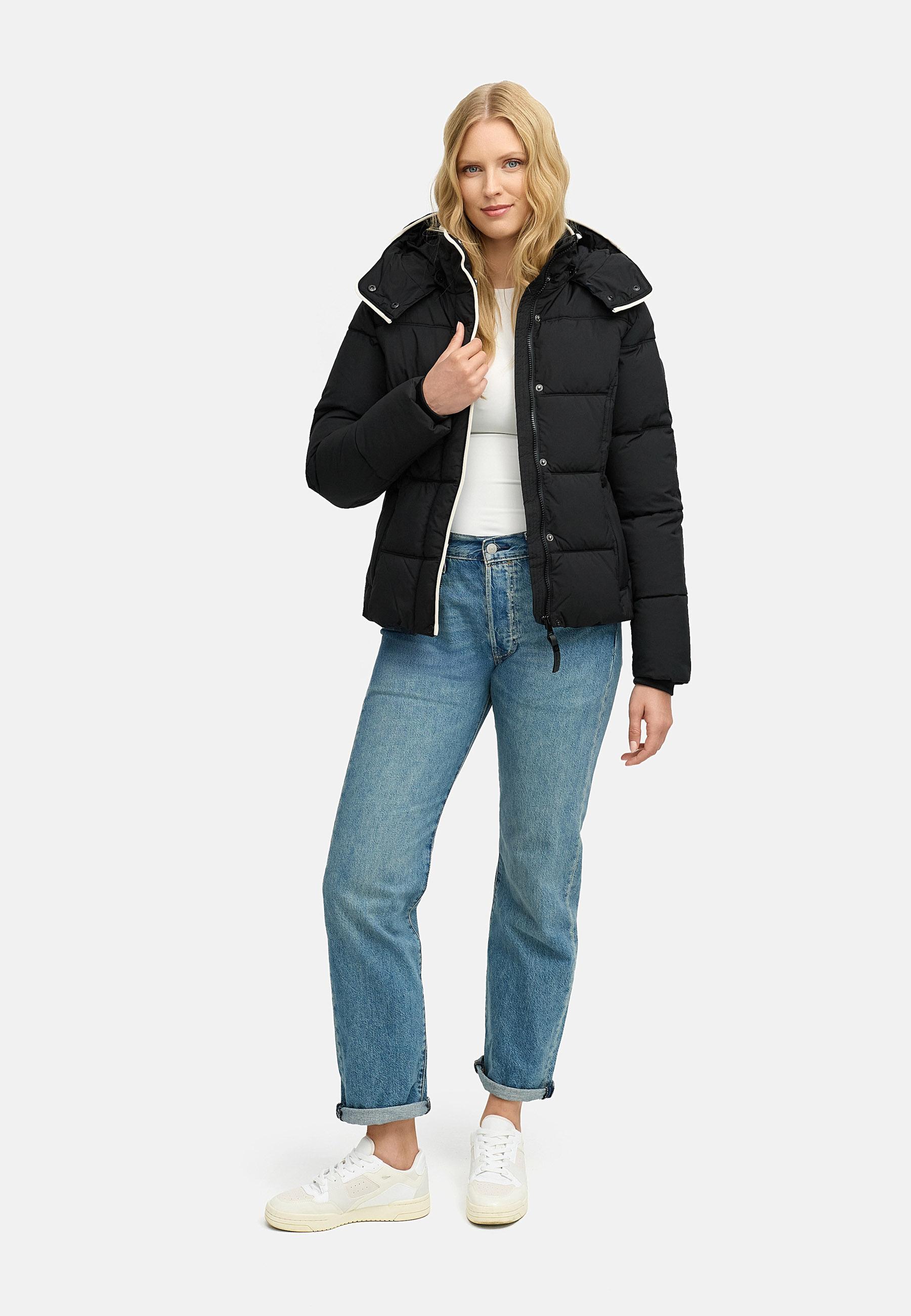 Wasserdichte Winterjacke mit (abnehmbarer) Kapuze "Gleama YOUMODO" Black