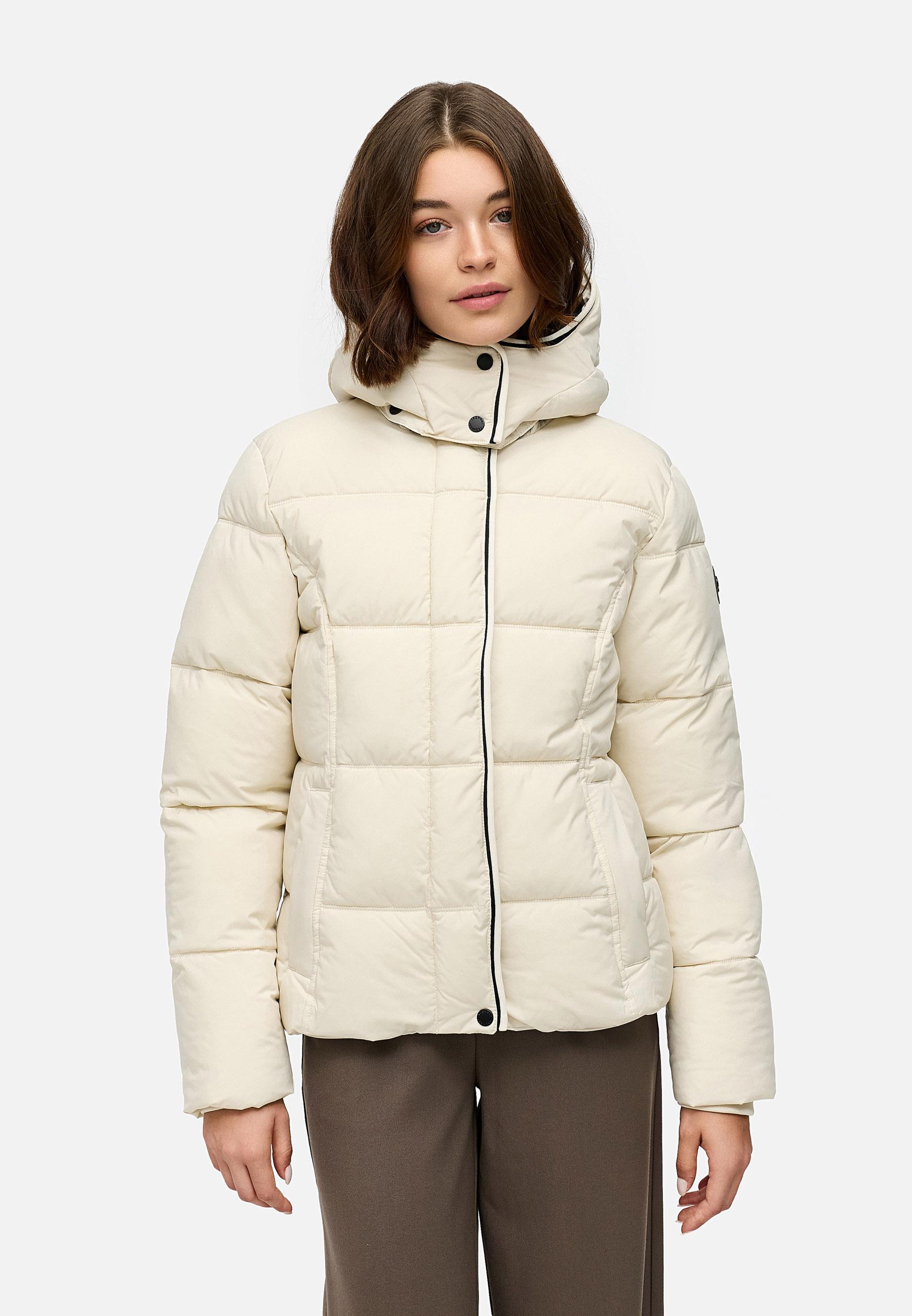 Wasserdichte Winterjacke mit (abnehmbarer) Kapuze "Gleama YOUMODO" Ecru