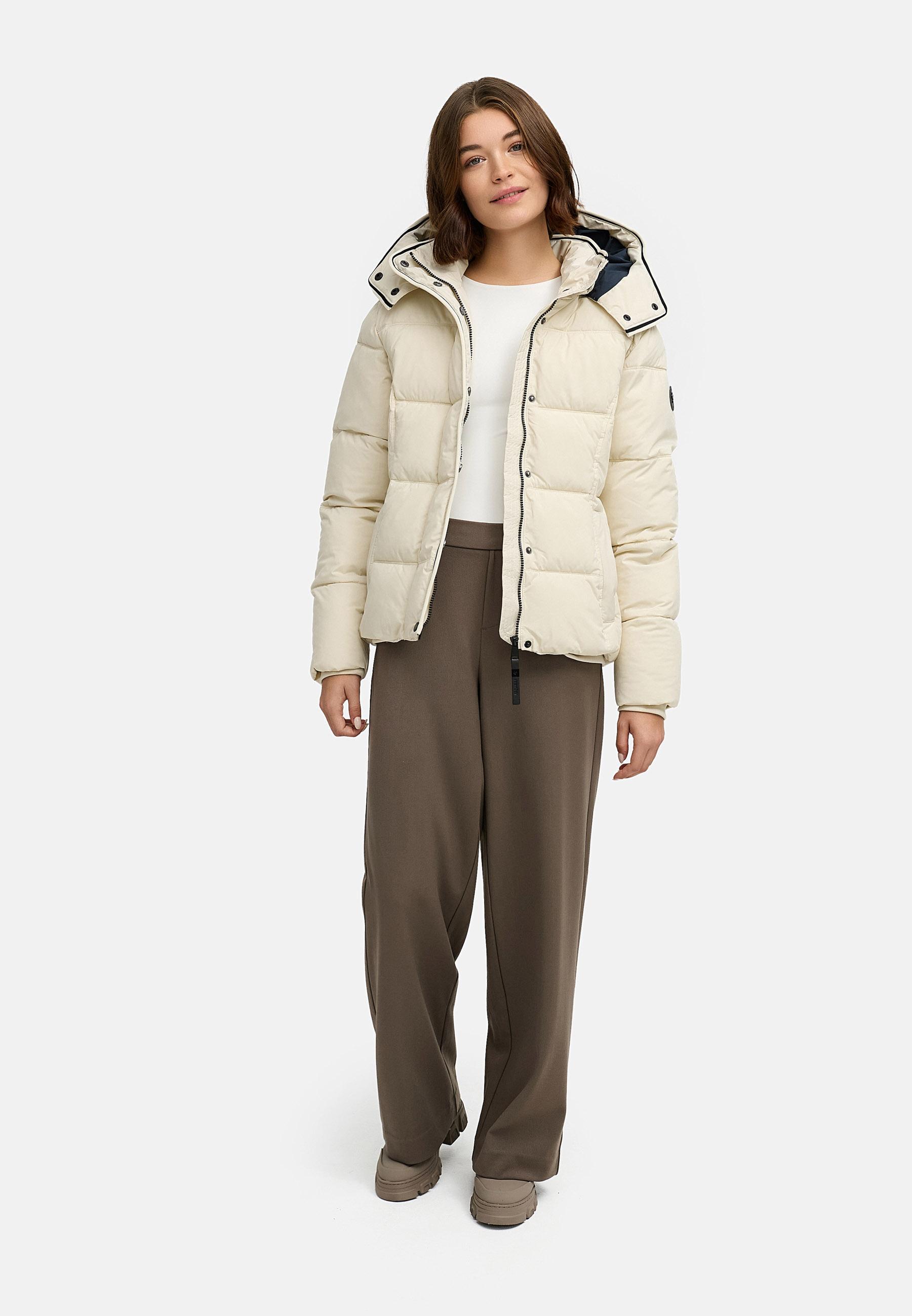 Wasserdichte Winterjacke mit (abnehmbarer) Kapuze "Gleama YOUMODO" Ecru