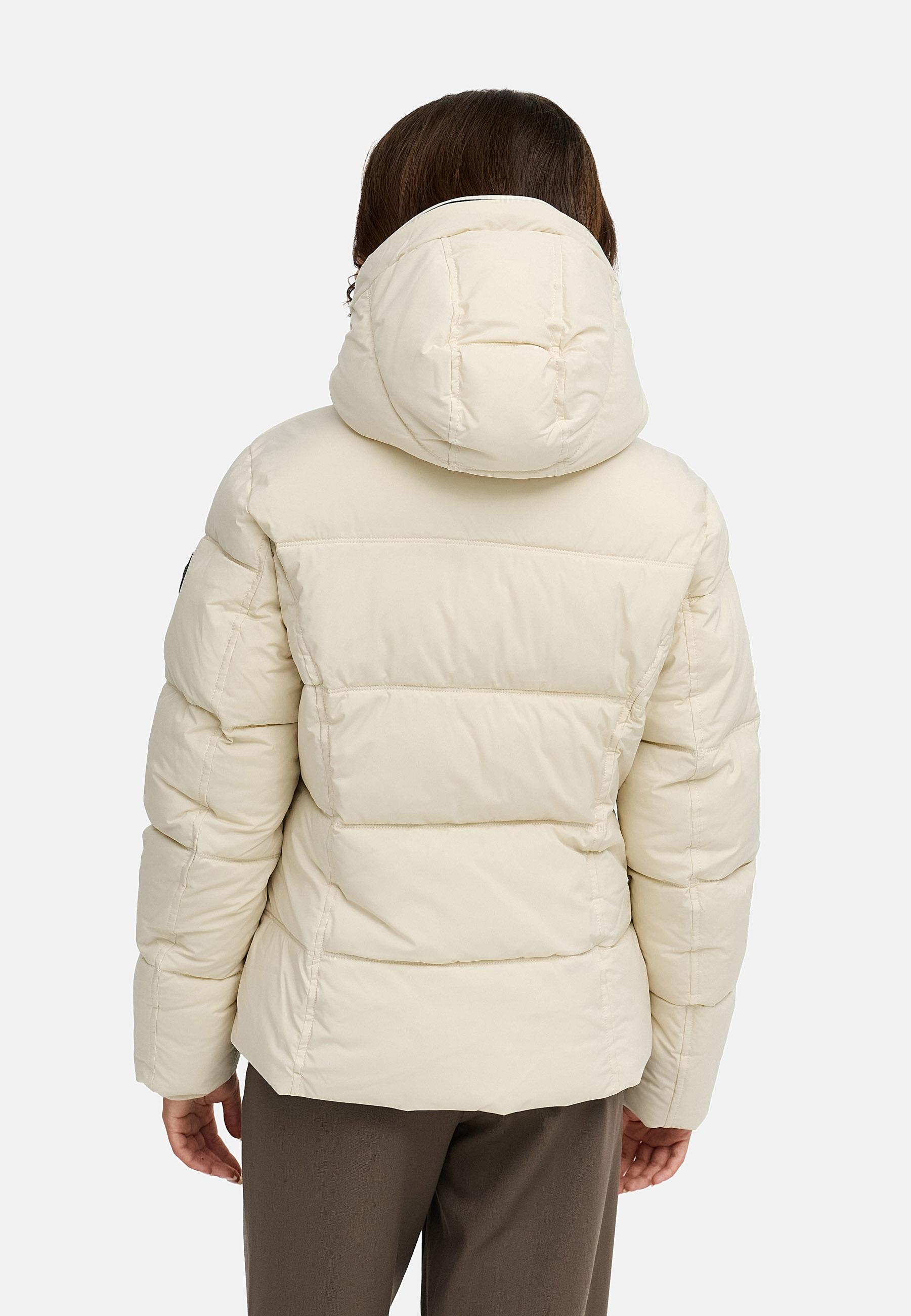 Wasserdichte Winterjacke mit (abnehmbarer) Kapuze "Gleama YOUMODO" Ecru