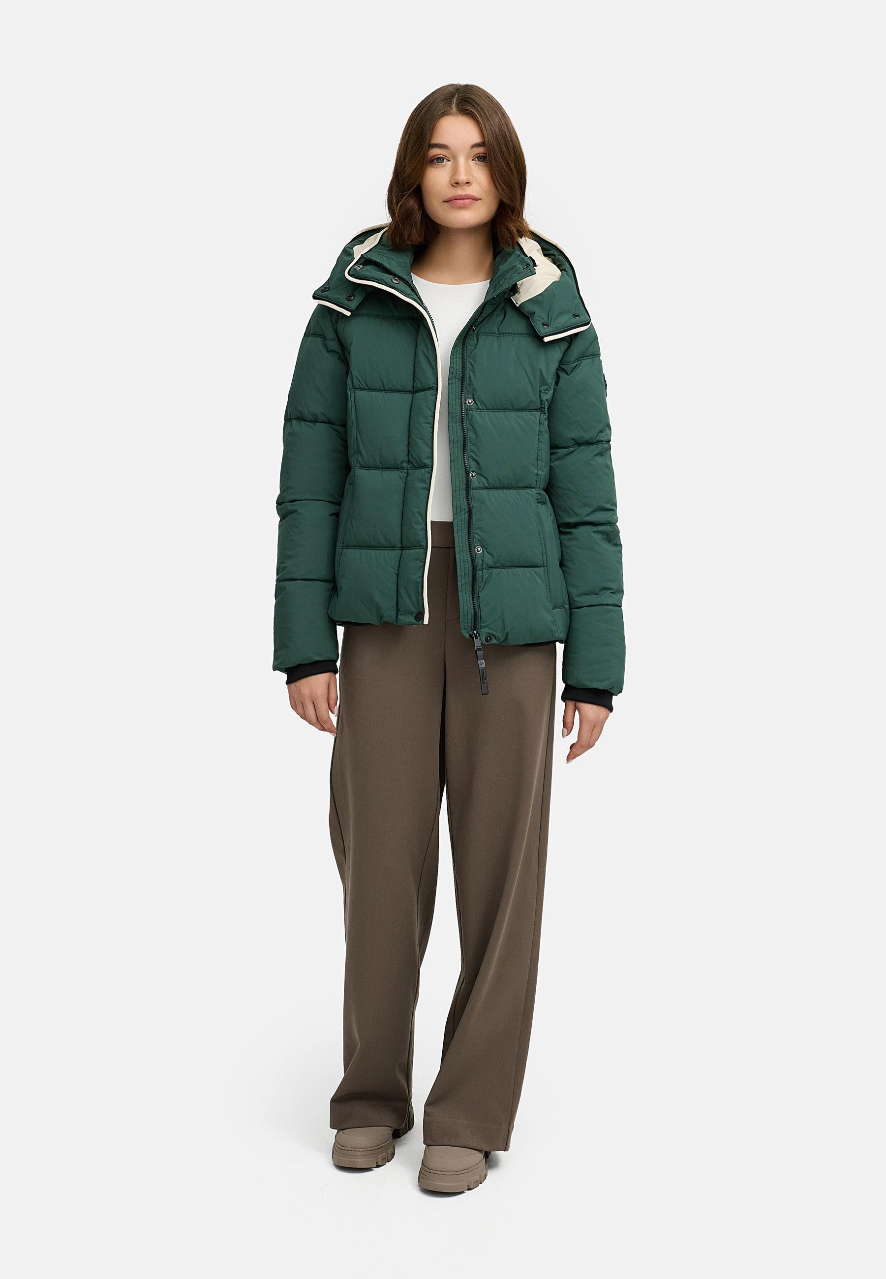 Wasserdichte Winterjacke mit (abnehmbarer) Kapuze "Gleama YOUMODO" Pine Green